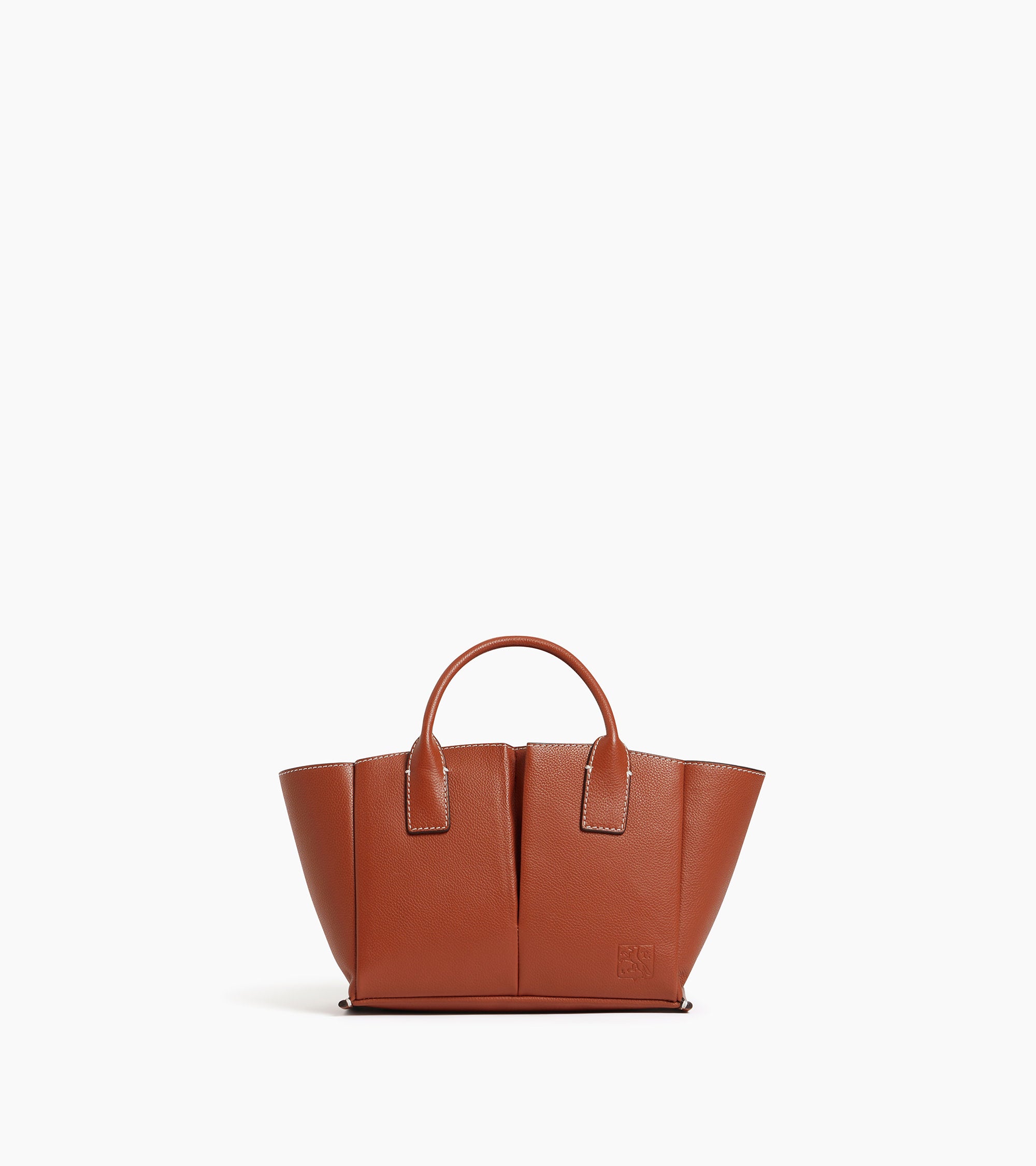 Kleine Handtasche Elena aus genarbtem Leder