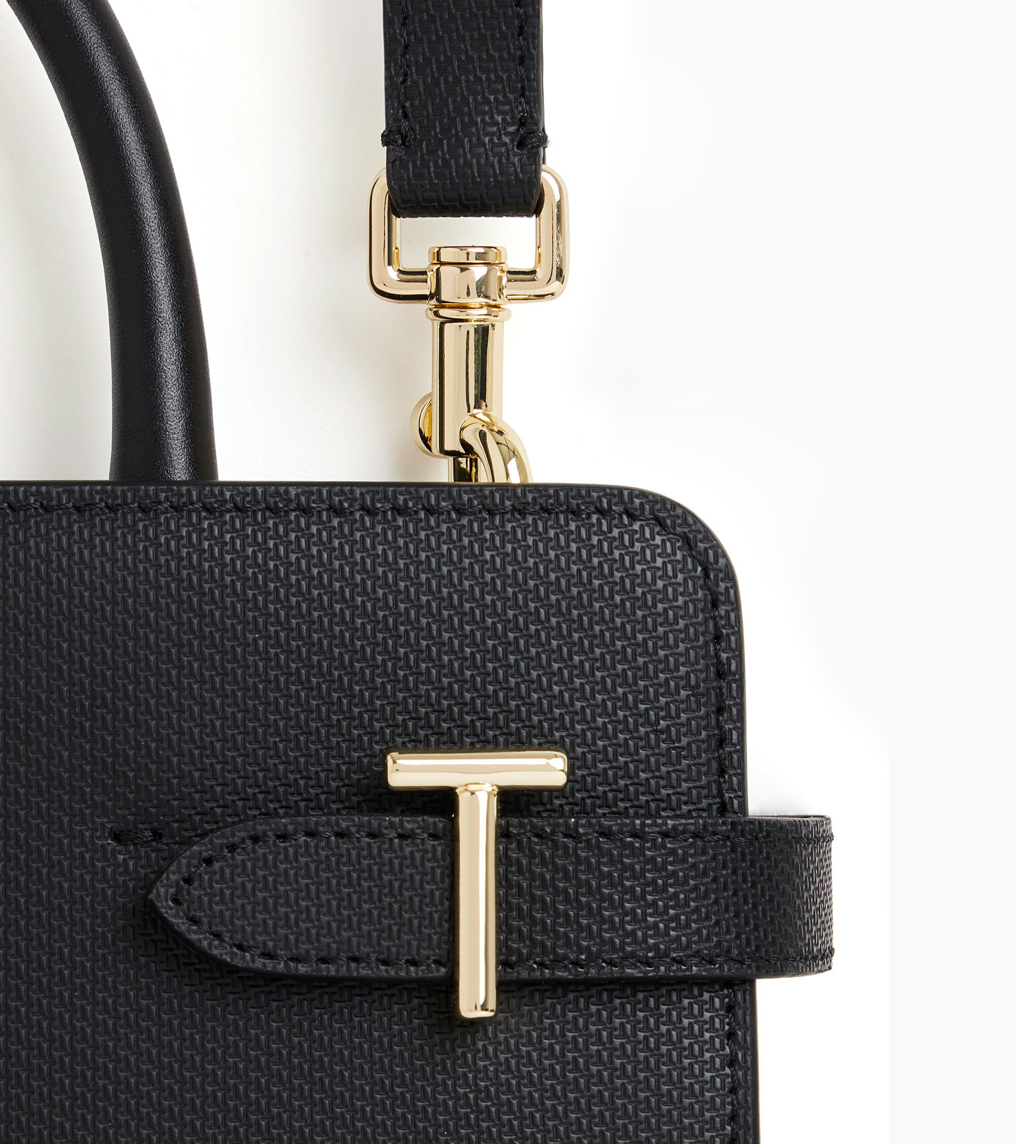 Mittelgroße Handtasche Emilie aus T-Signaturleder