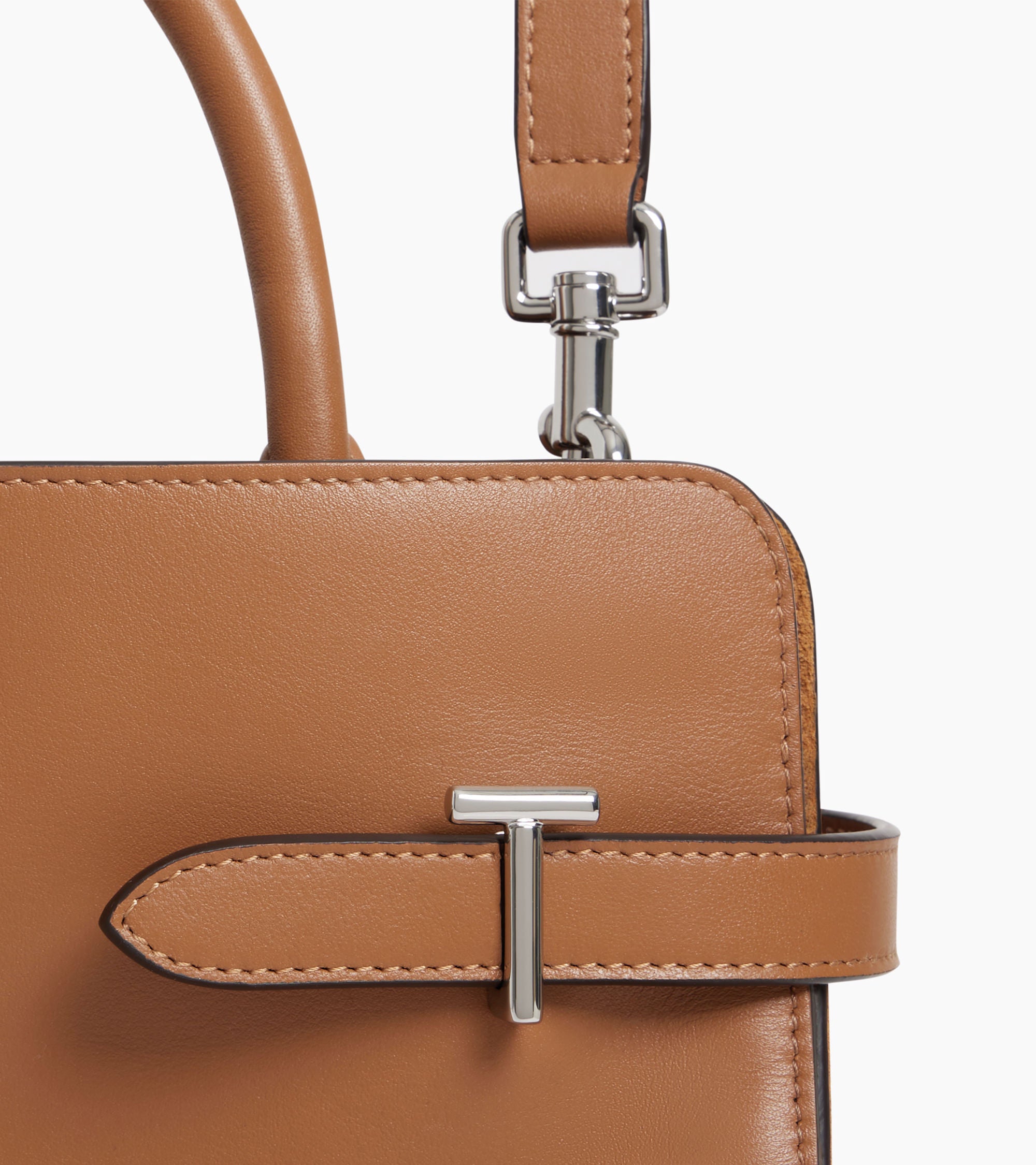Mittelgroße Handtasche Emie aus Glattleder und nubuk