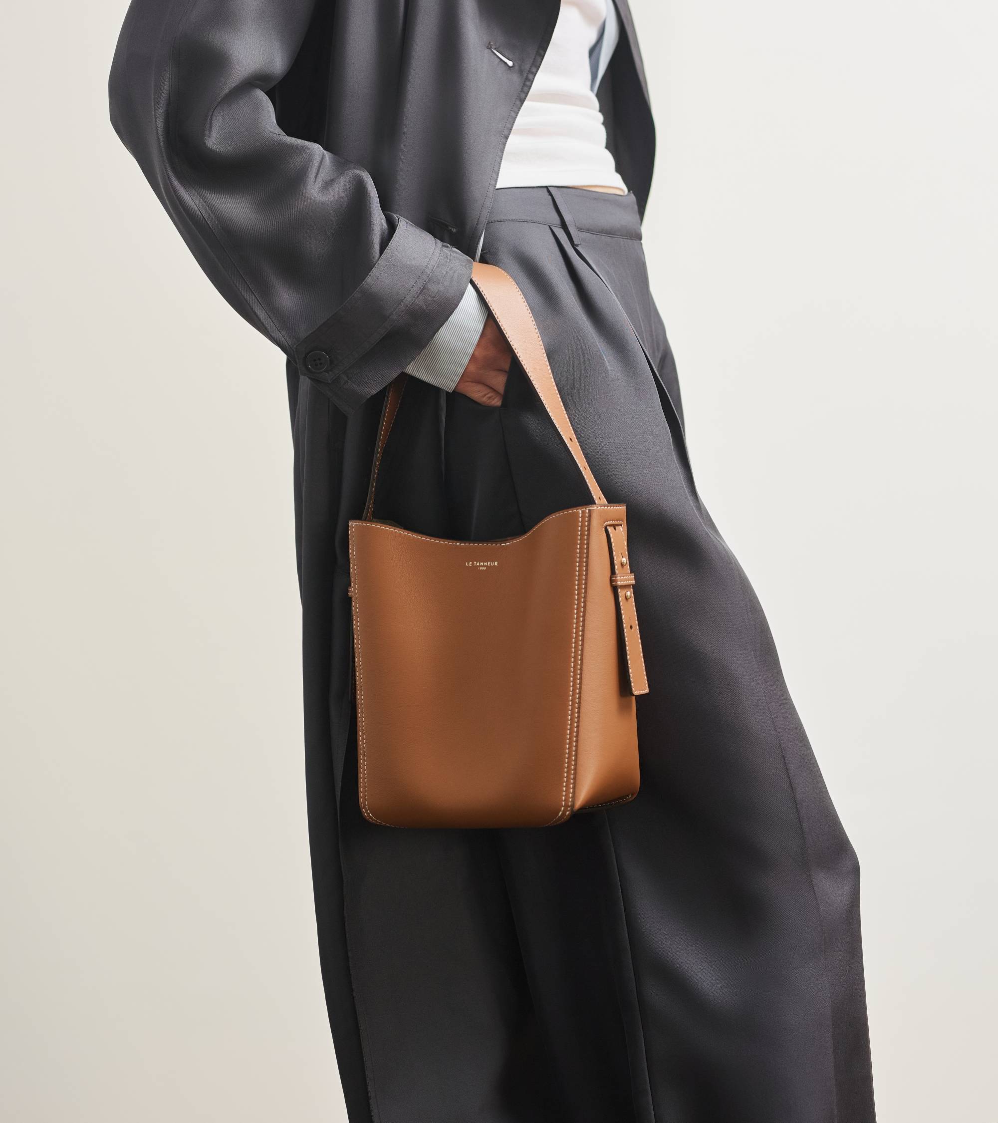 Sac hobo petit modèle Céleste en cuir lisse