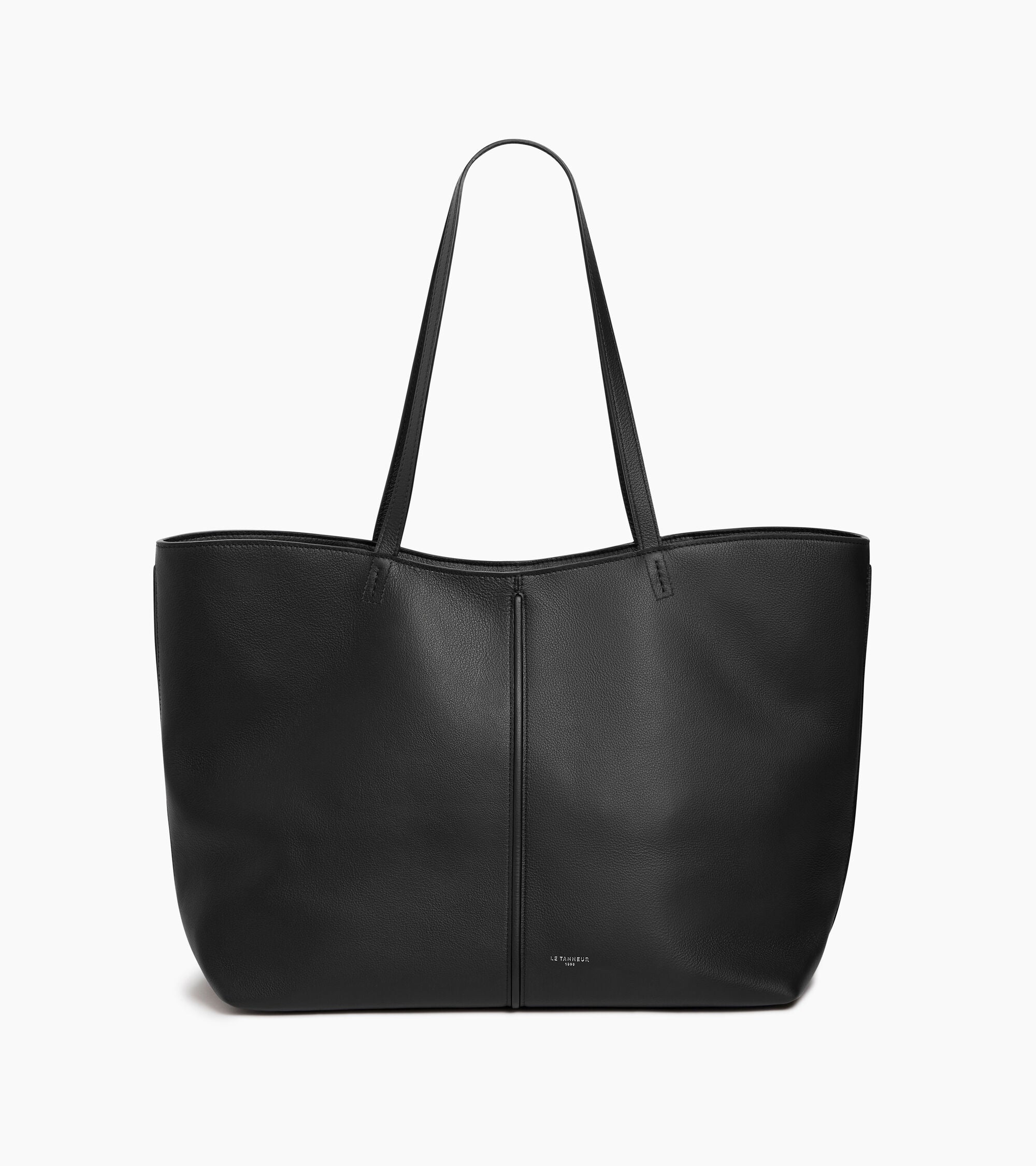 Bolso cabás grande Hortense de piel granulada de doble cara