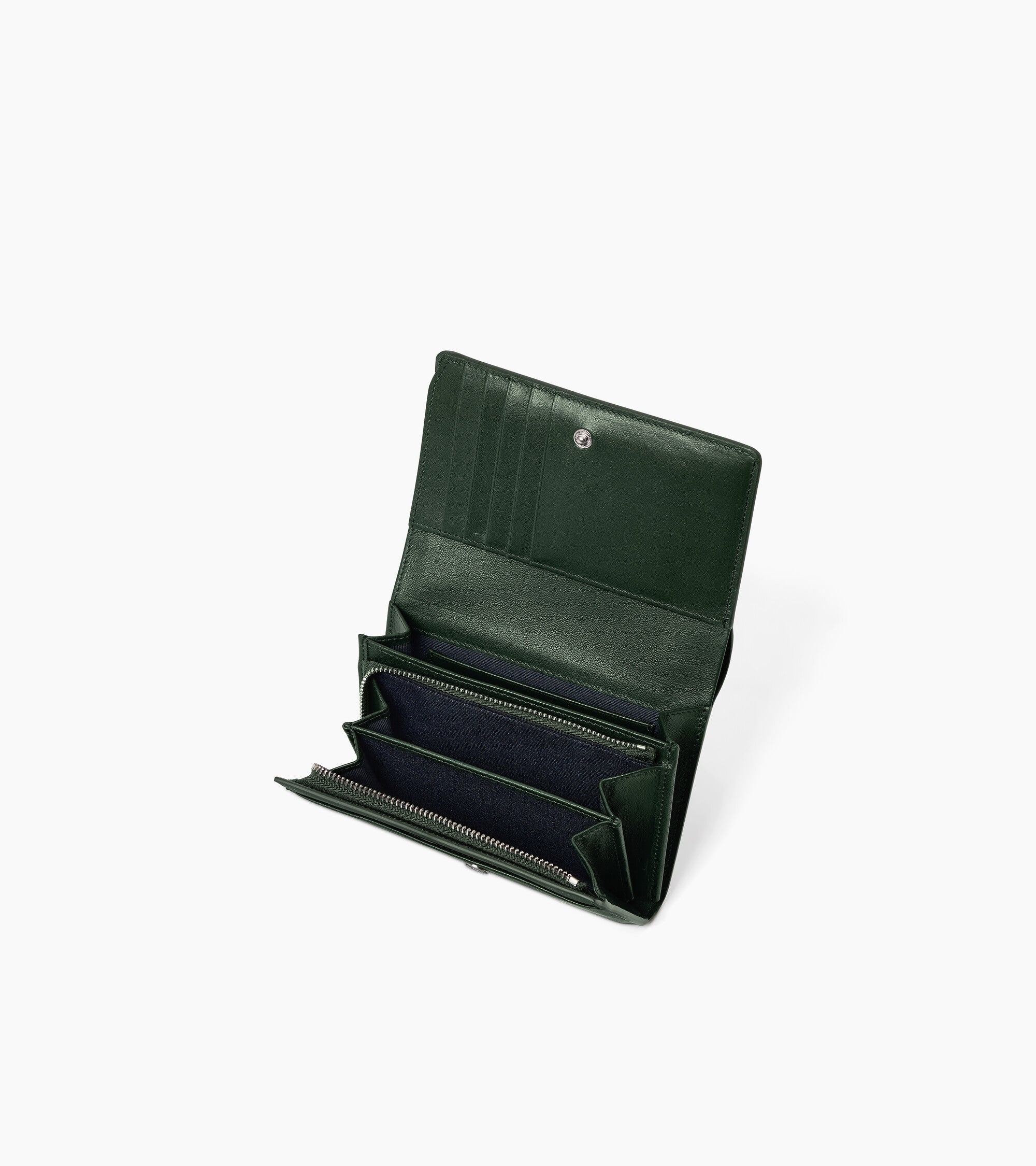 Mittelgroße Brieftasche mit Klappe Louison aus Glattleder