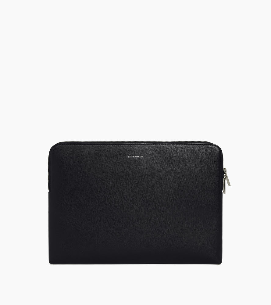 14-Zoll-Laptoptasche aus genarbtem Leder