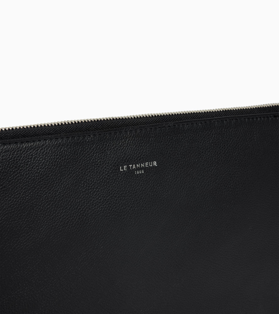 14-Zoll-Laptoptasche aus genarbtem Leder