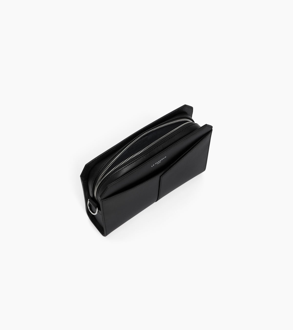 Bolso de mano con correa para muñeca Anatole en corcho y piel lisa