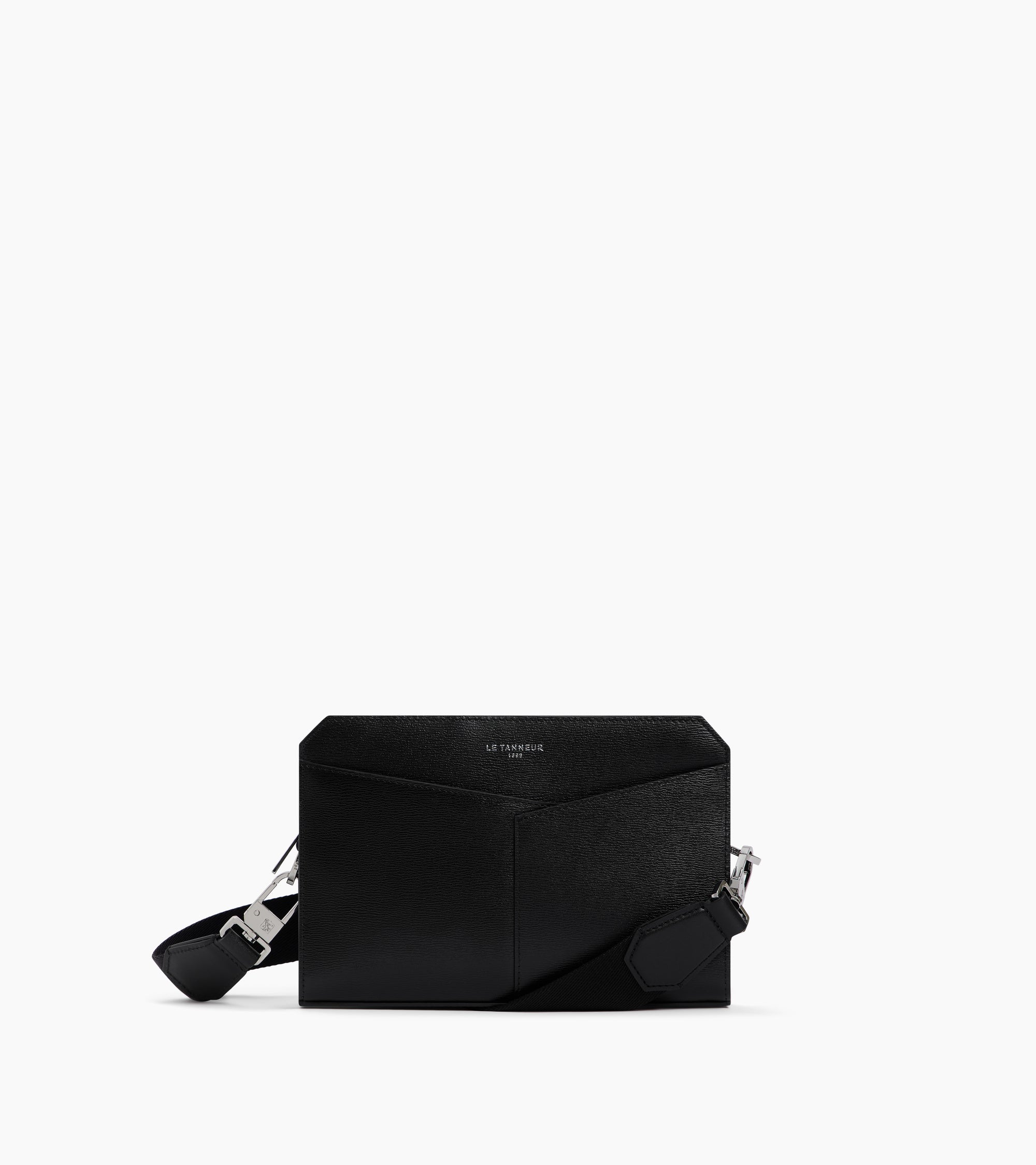 Bolso de mano con correa para muñeca Anatole en corcho y piel lisa