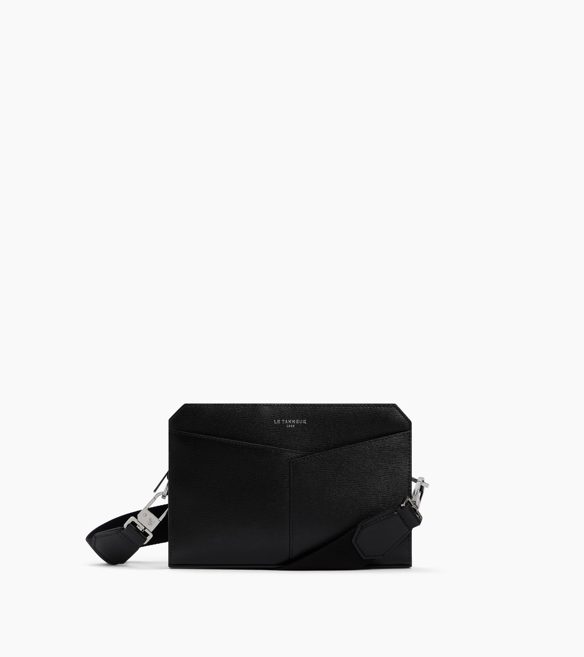 Bolso de mano con correa para muñeca Anatole en corcho y piel lisa