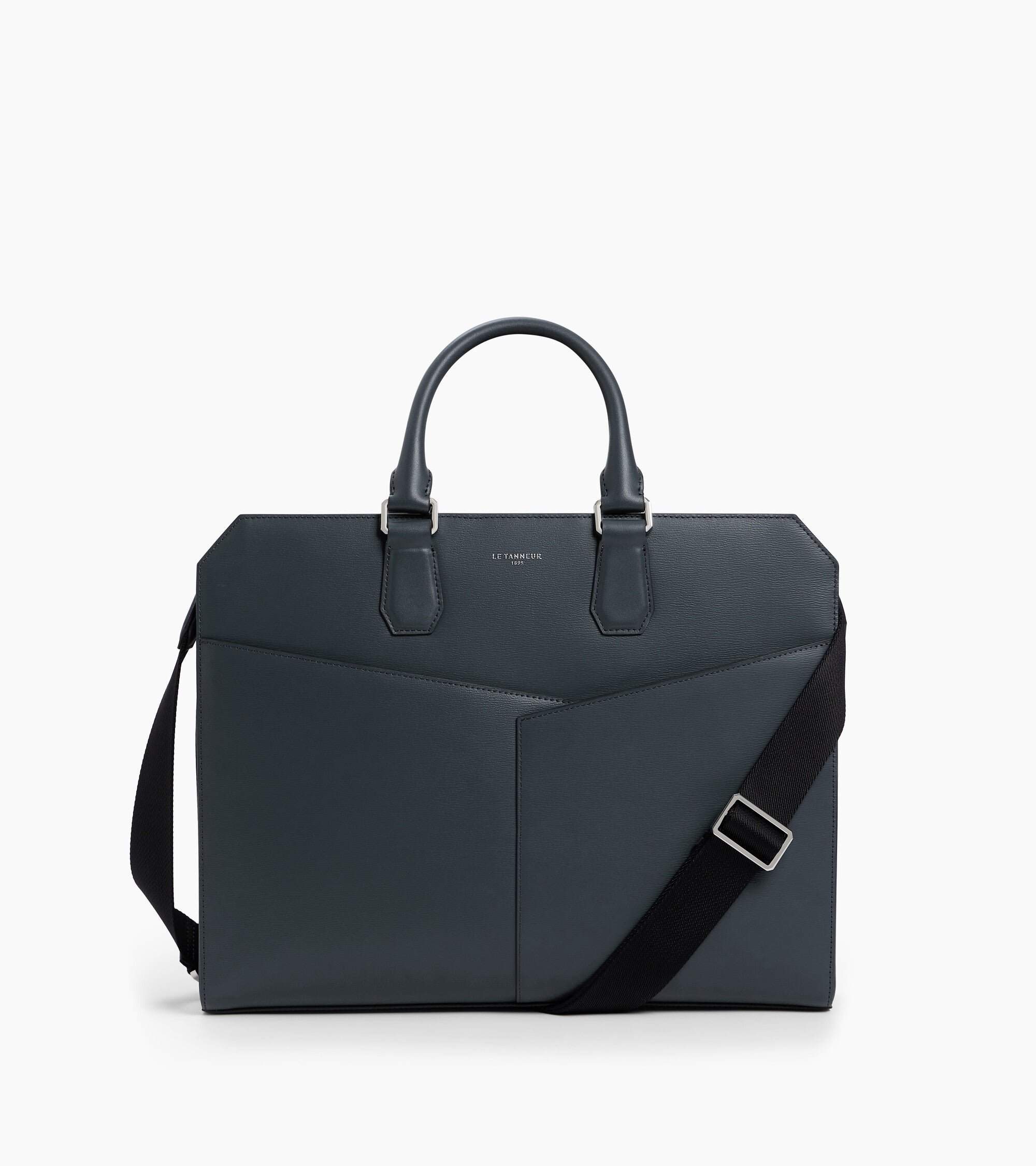 Portadocumentos Anatole de 15" en piel con corcho y piel lisa