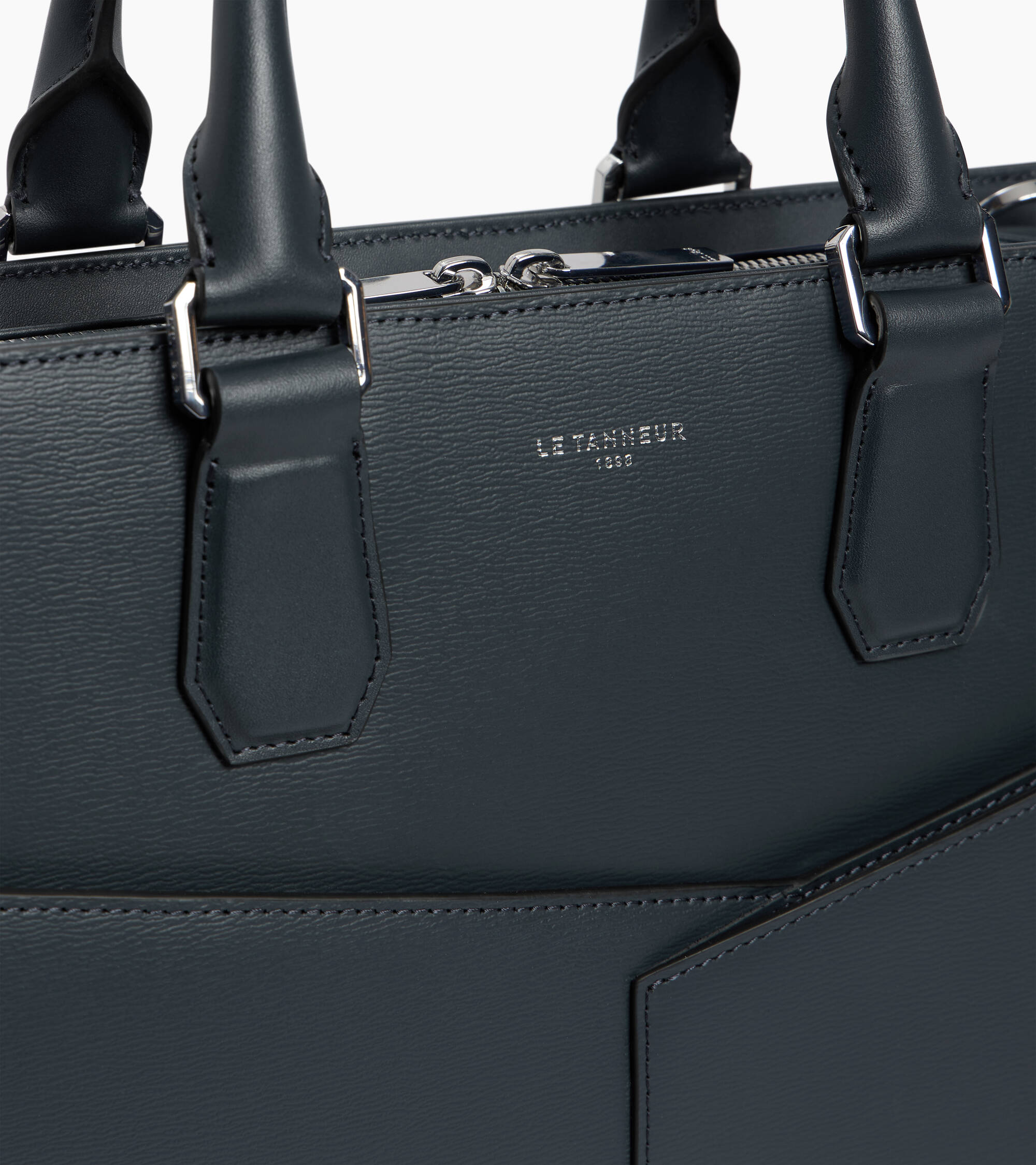 Portadocumentos Anatole de 15" en piel con corcho y piel lisa