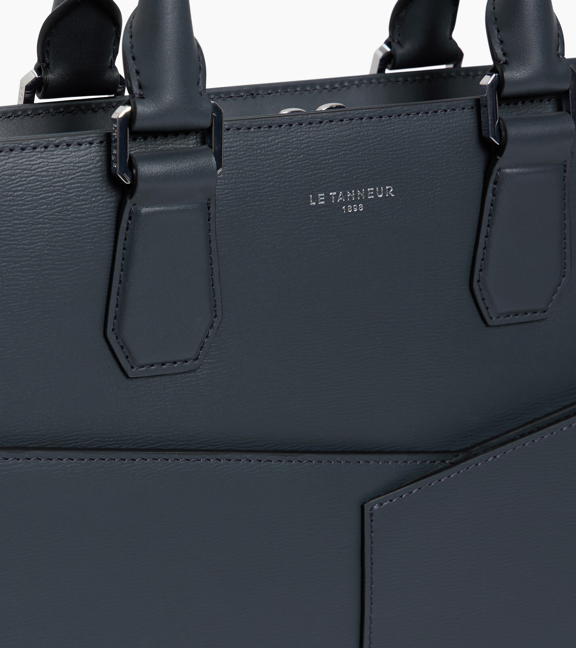 Portadocumentos slim de 15" Anatole en piel con corcho y piel lisa