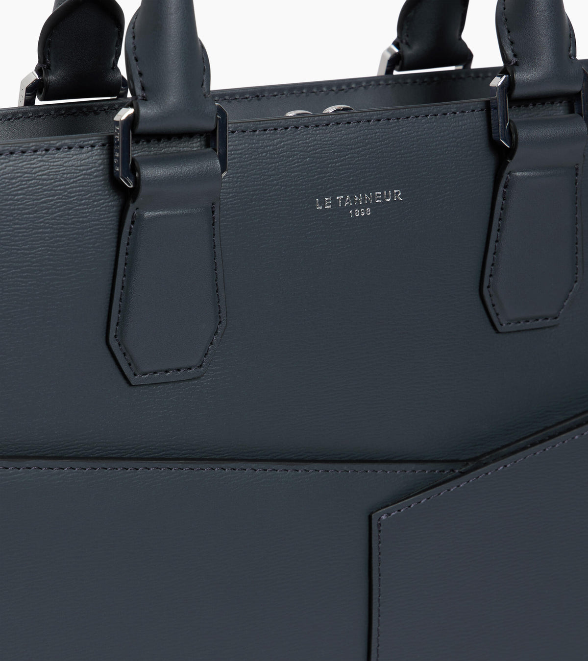 Portadocumentos slim de 15" Anatole en piel con corcho y piel lisa