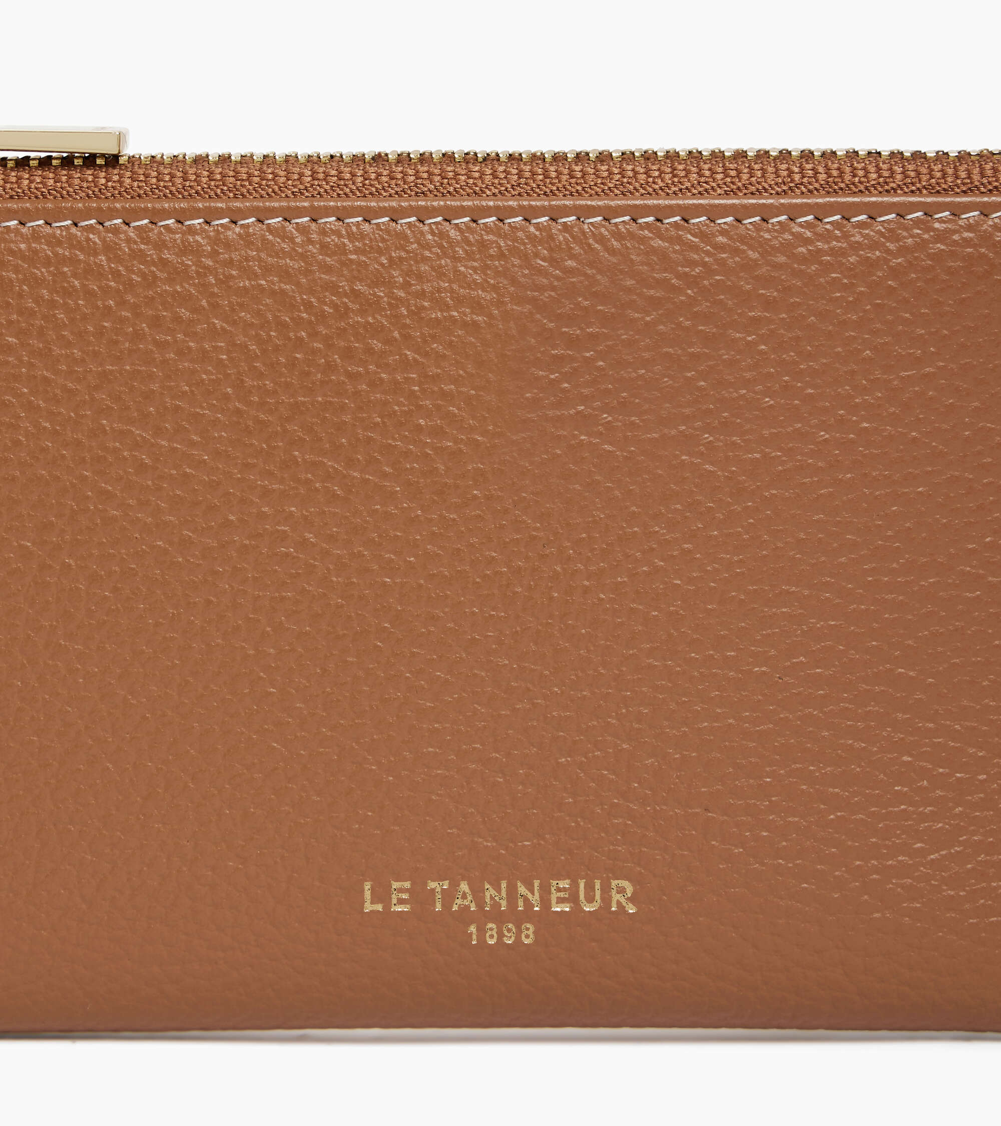 Albertine zipped key case in grained leather