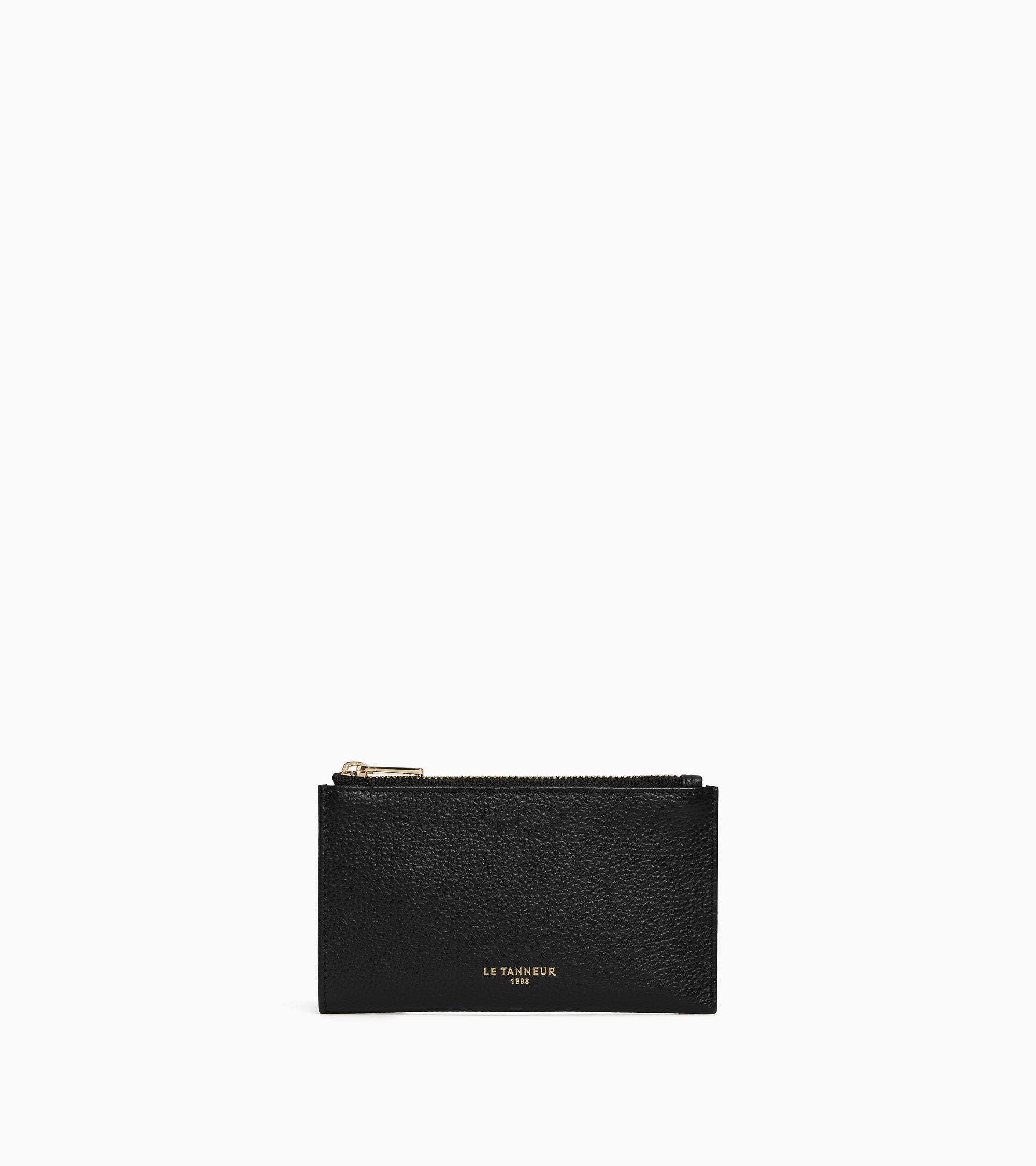 Albertine zipped key case in grained leather