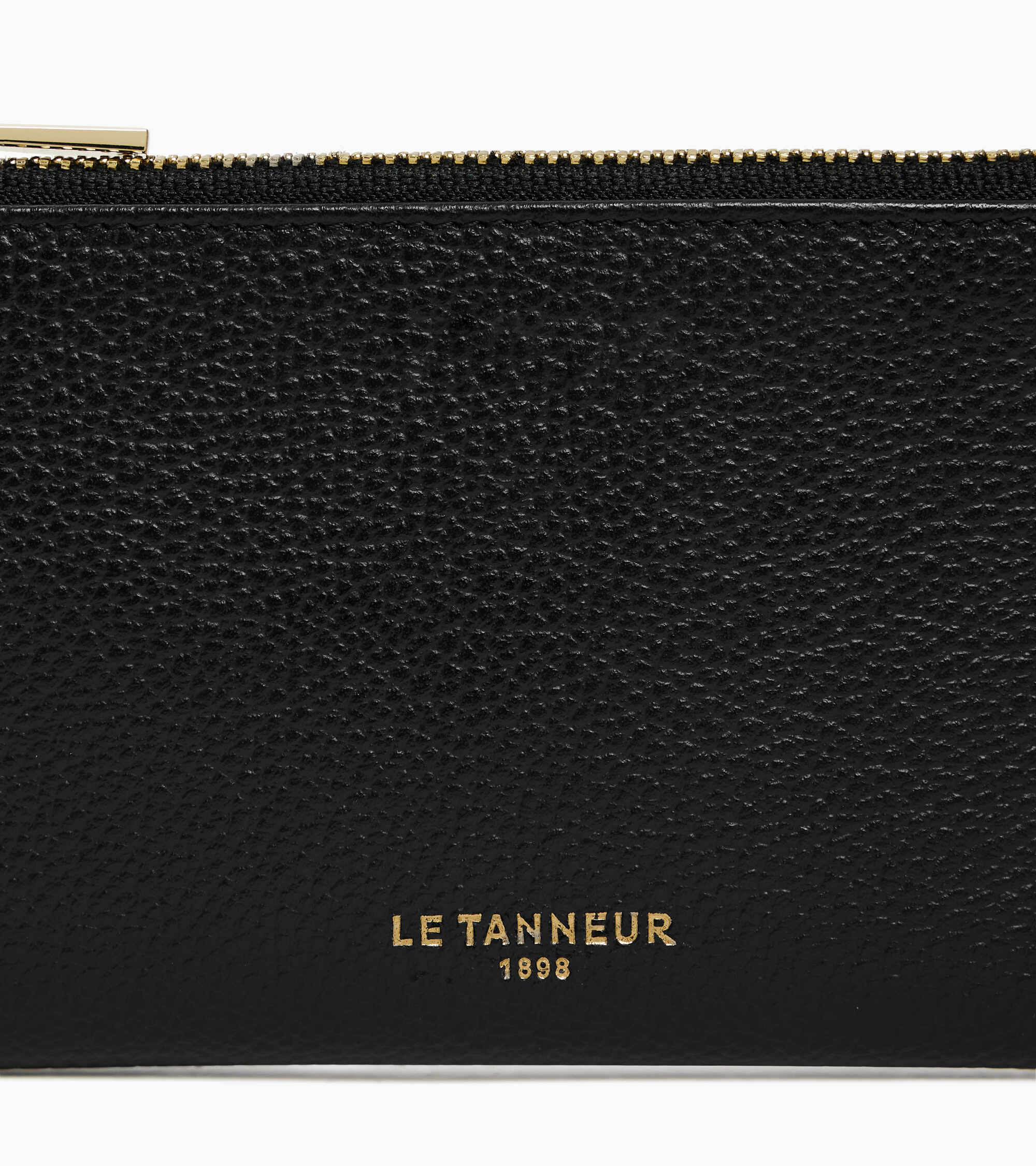 Albertine zipped key case in grained leather