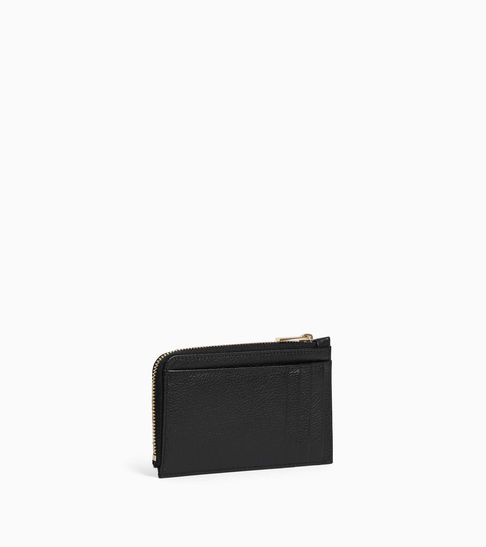 Albertine zipped card holder in grained leather
