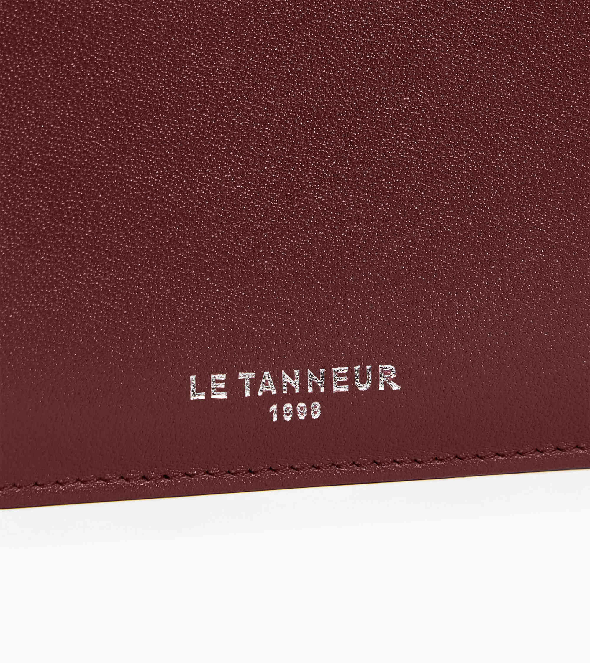 Albertine zipped card holder in smooth leather