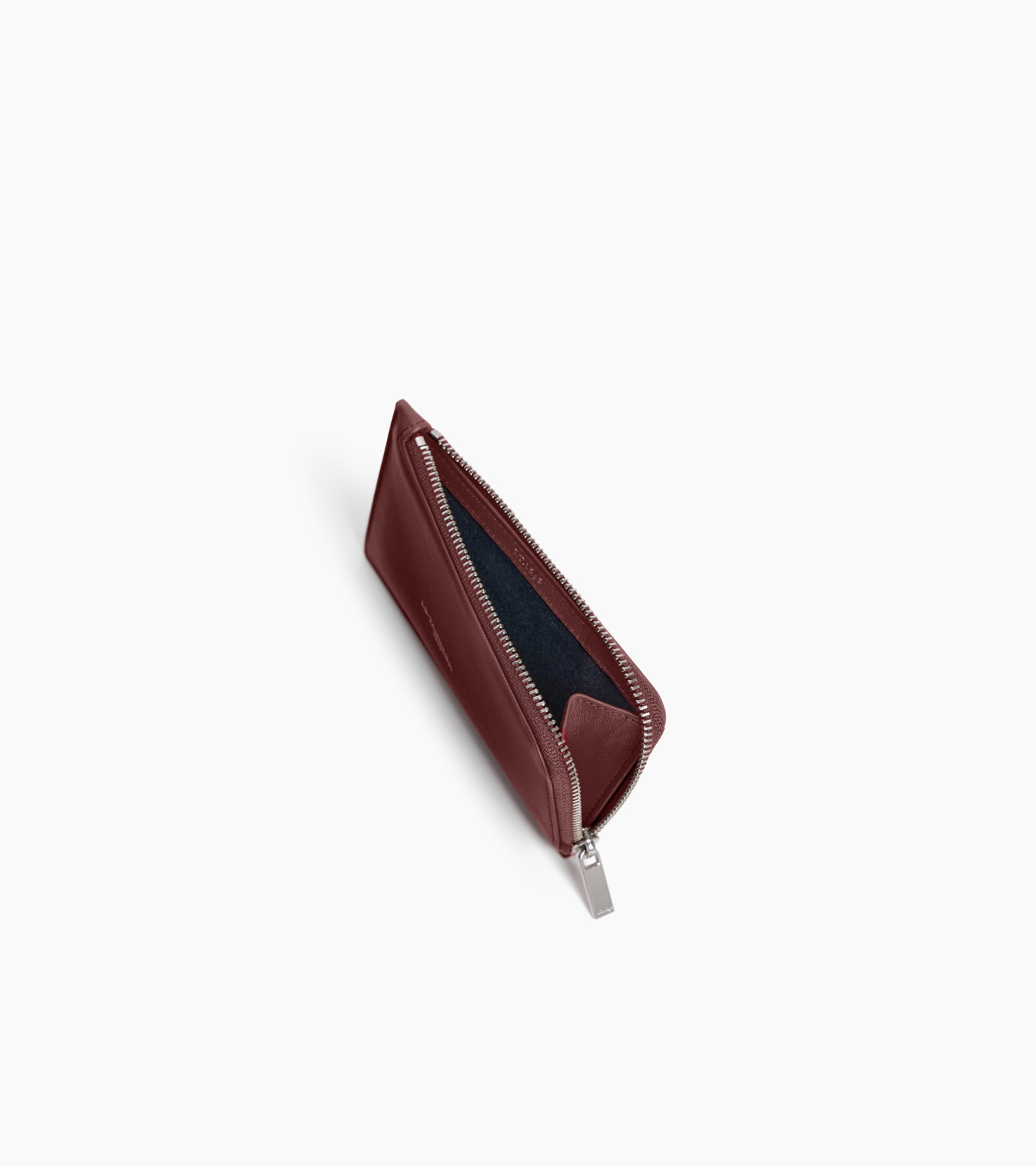 Albertine zipped card holder in smooth leather