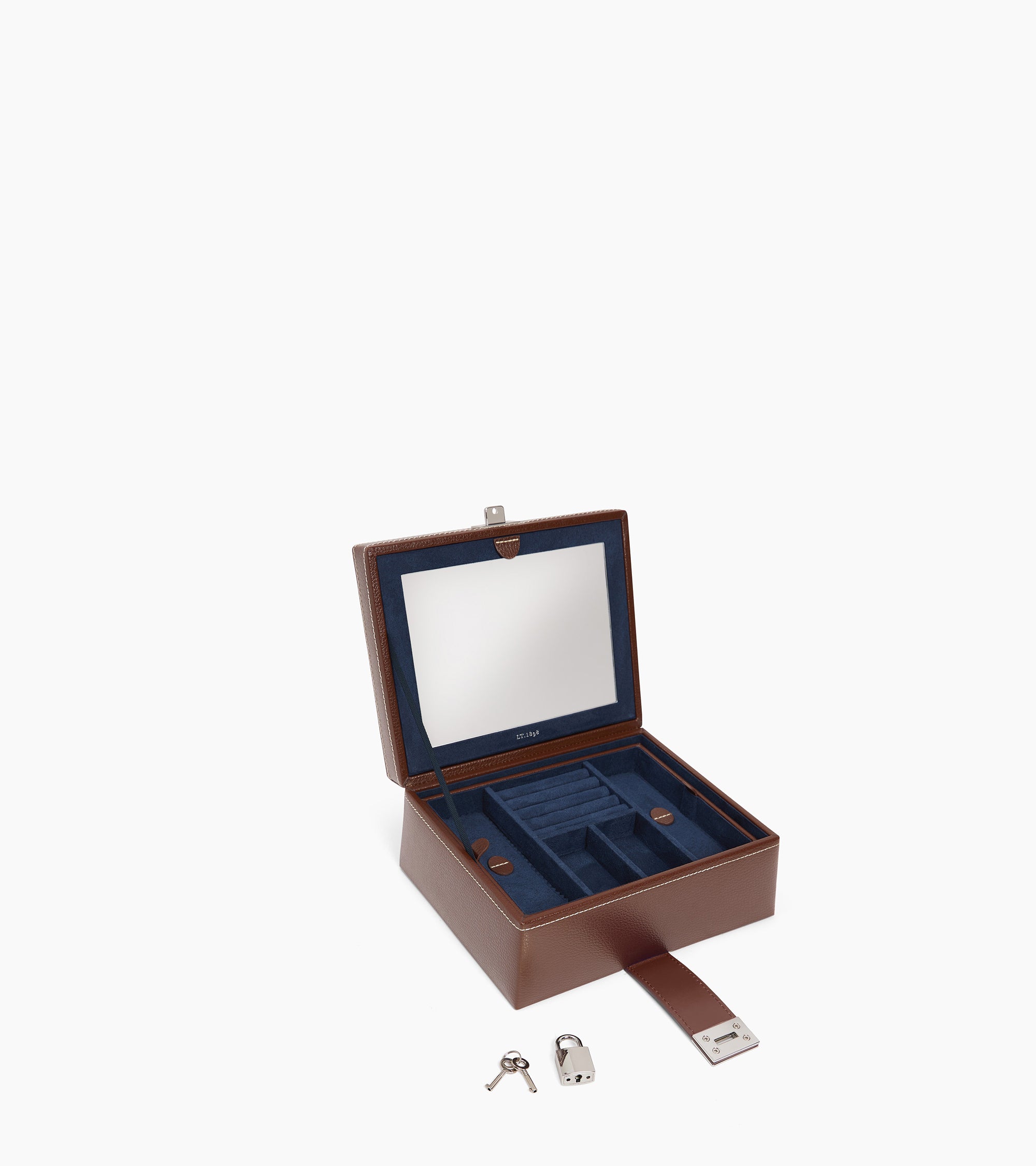 Boîte à bijoux moyen modèle en cuir