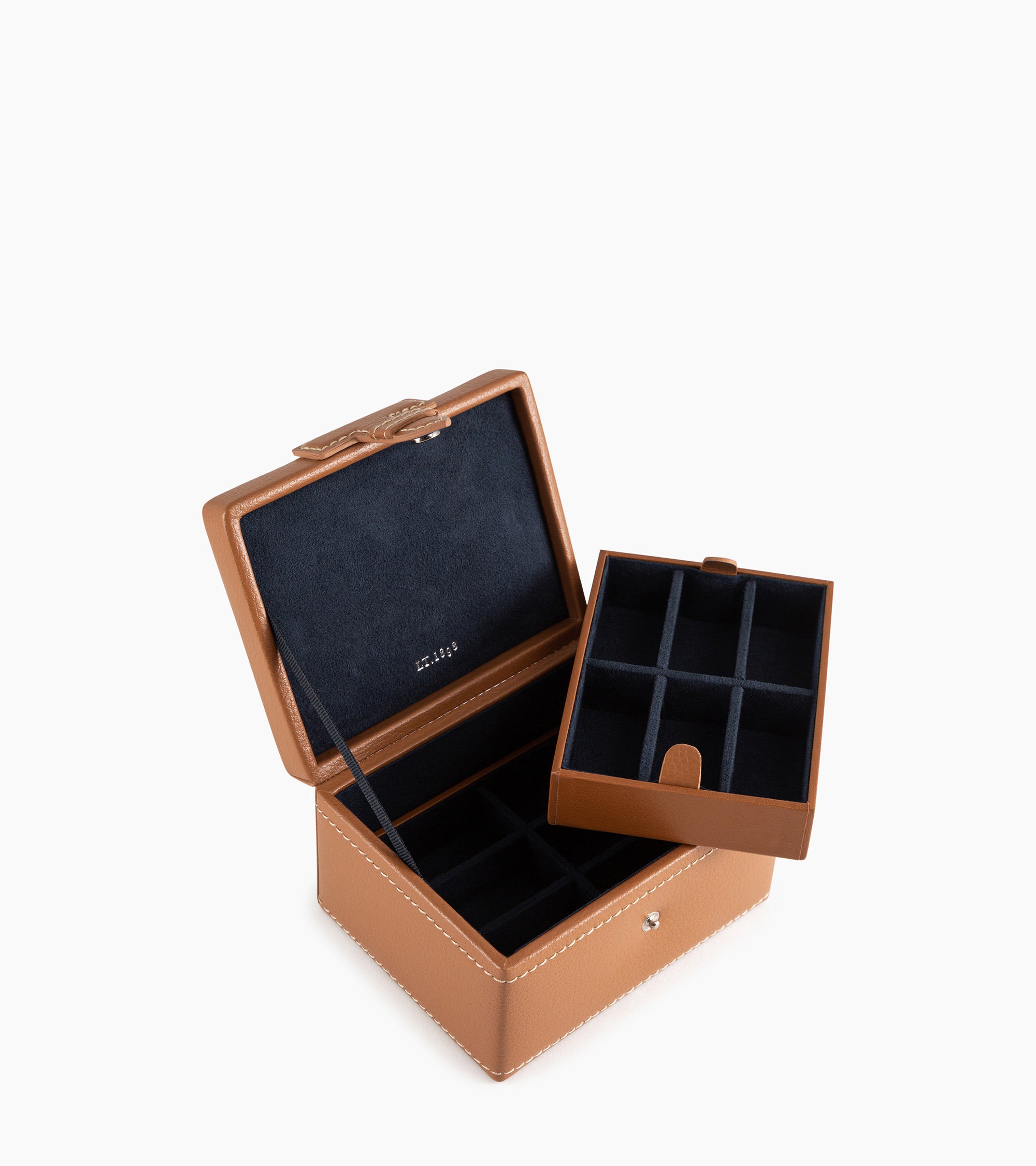 Coffret boutons de manchettes en cuir