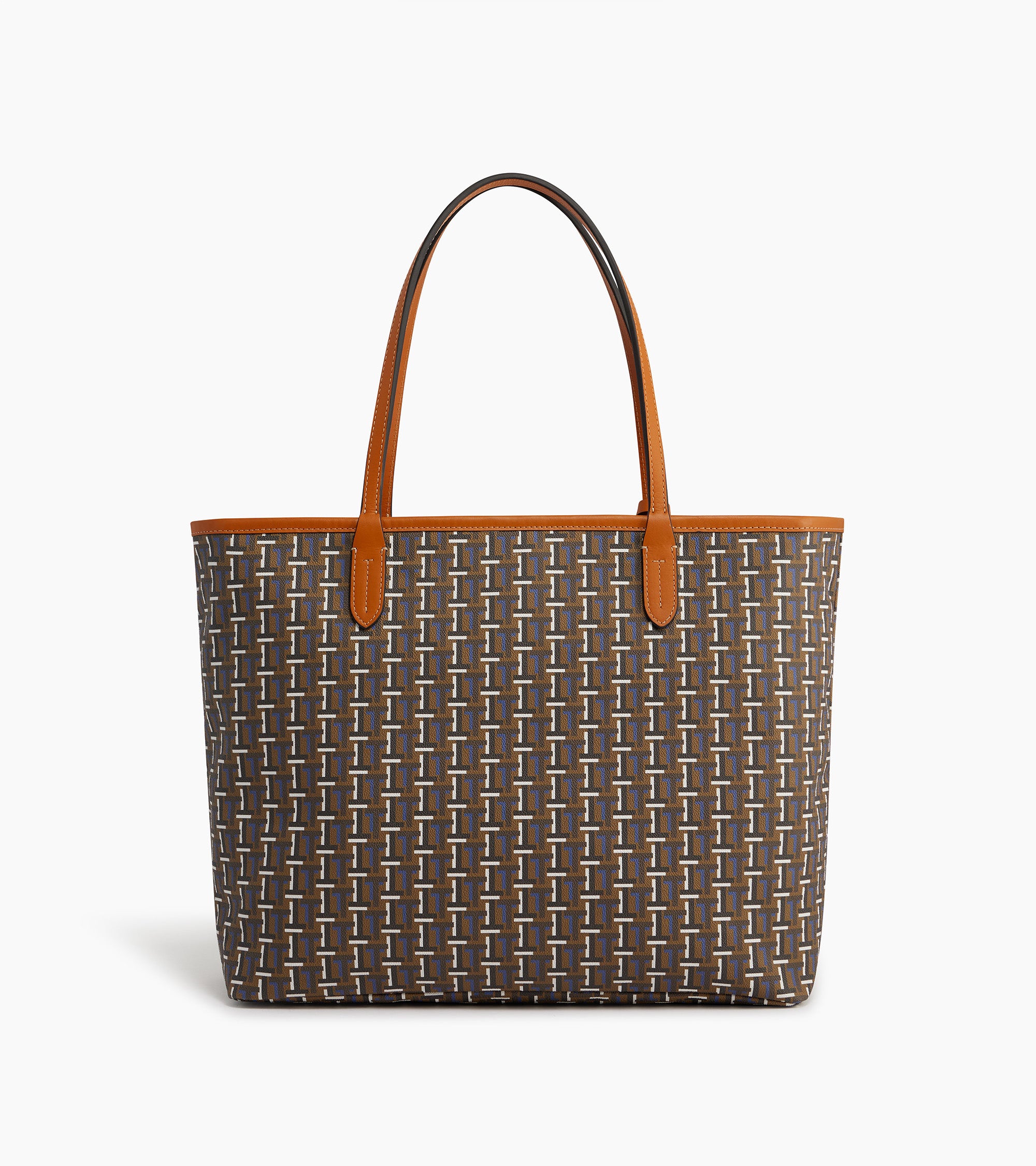 Bolso cabás grande horizontal Camille de tela revestida