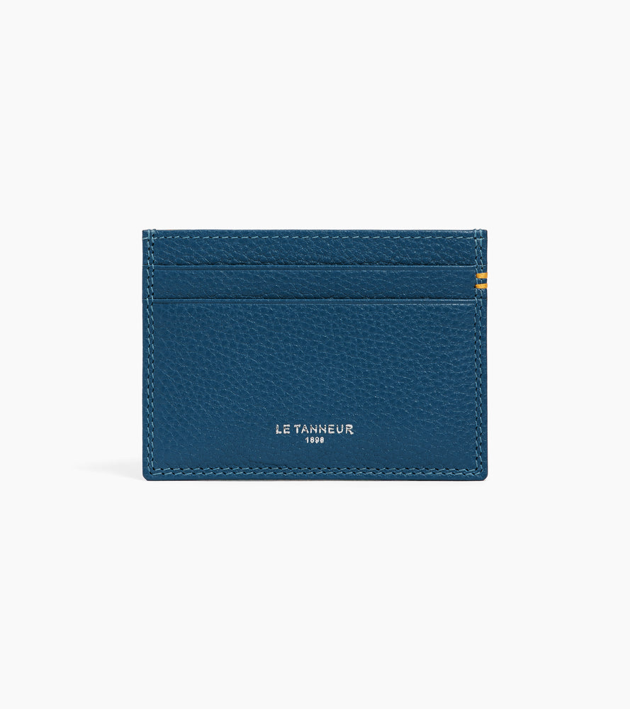 Porte cartes en cuir grainé