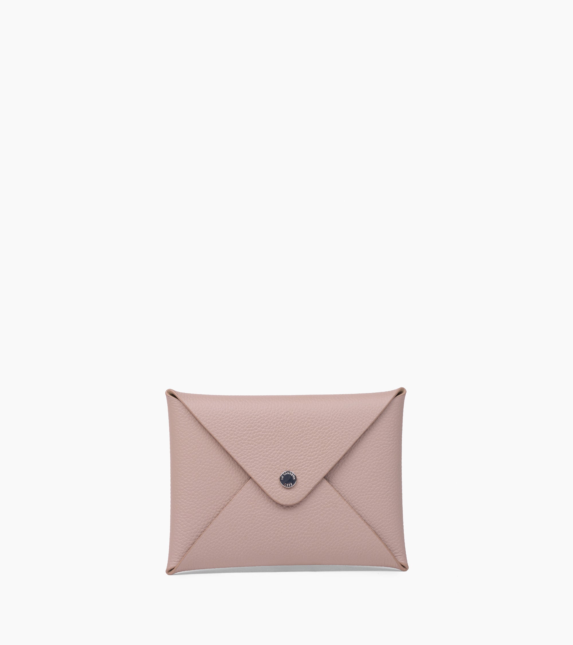 Envelope pouch in grained leather