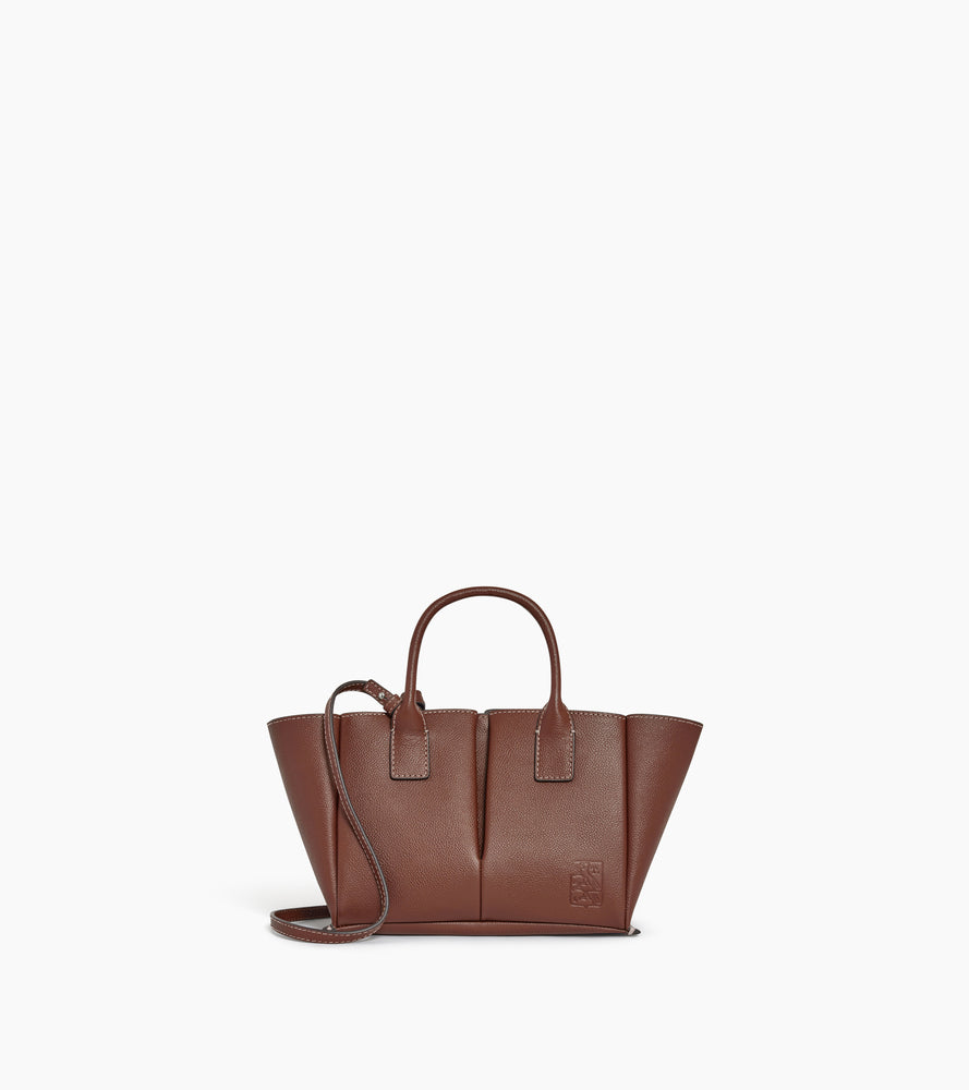 Pequeño bolso Elena de cuero texturizado