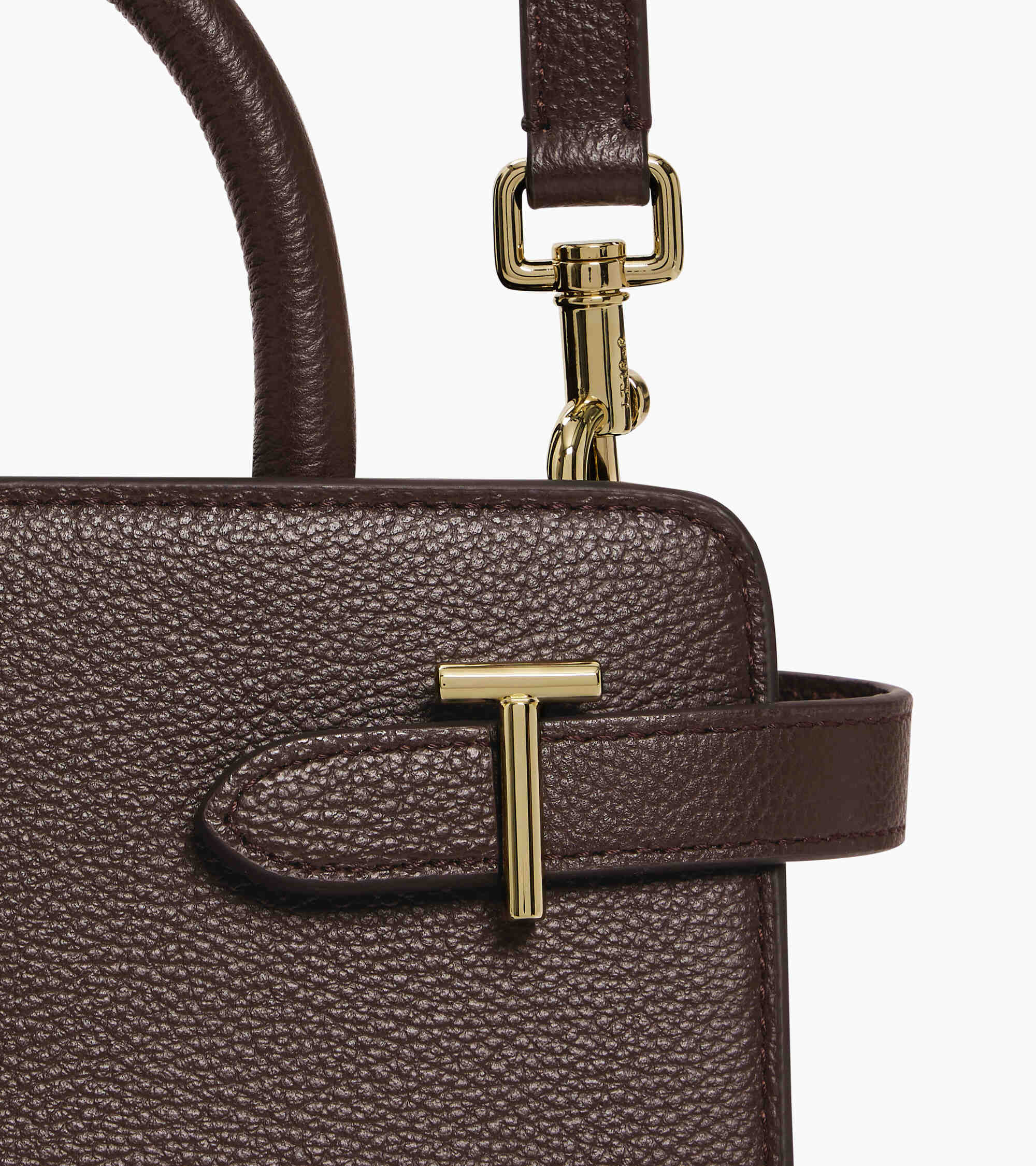 Kleine Handtasche Emilie aus genarbtem Leder mit Trageriemen