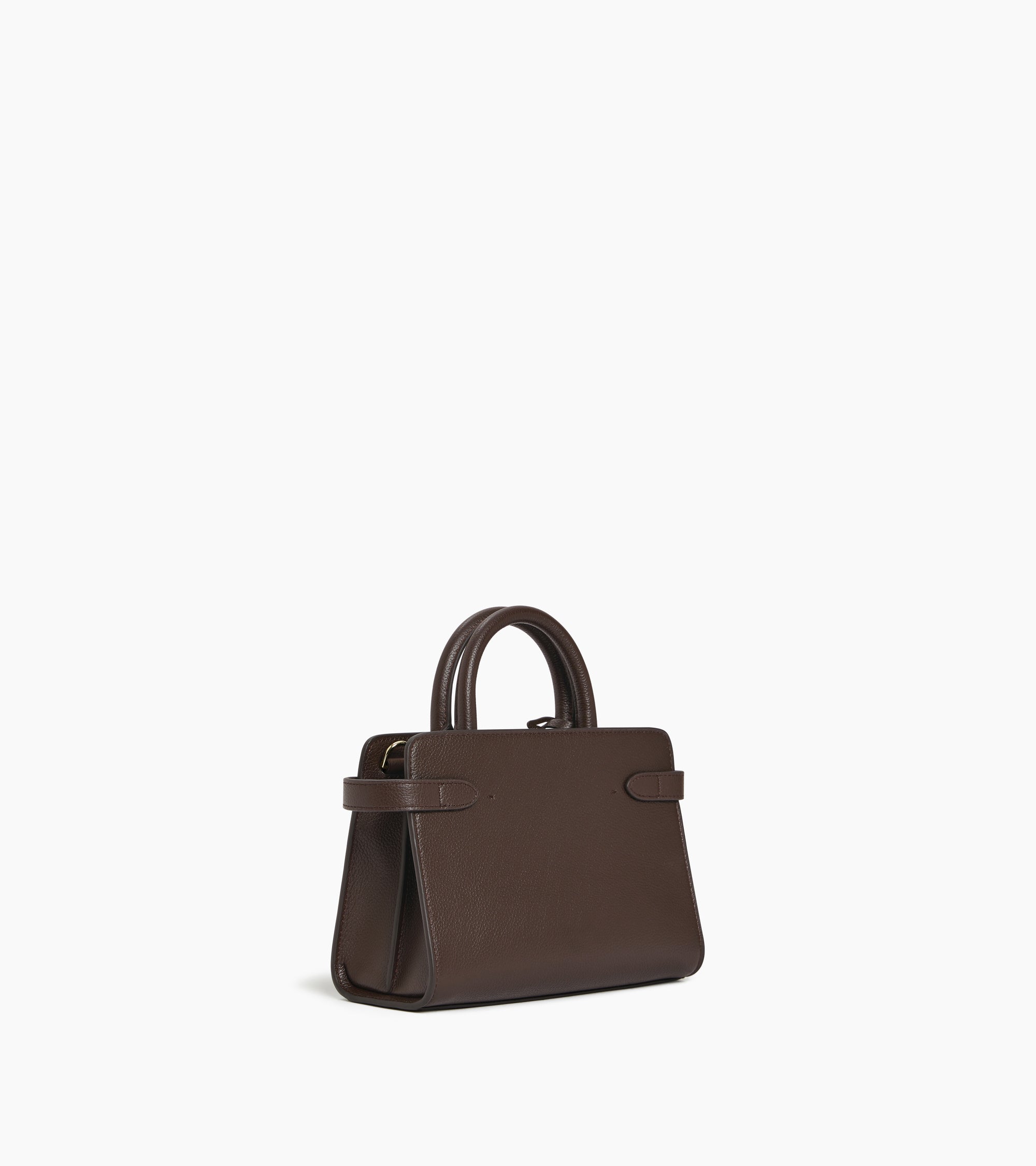 Kleine Handtasche Emilie aus genarbtem Leder mit Trageriemen