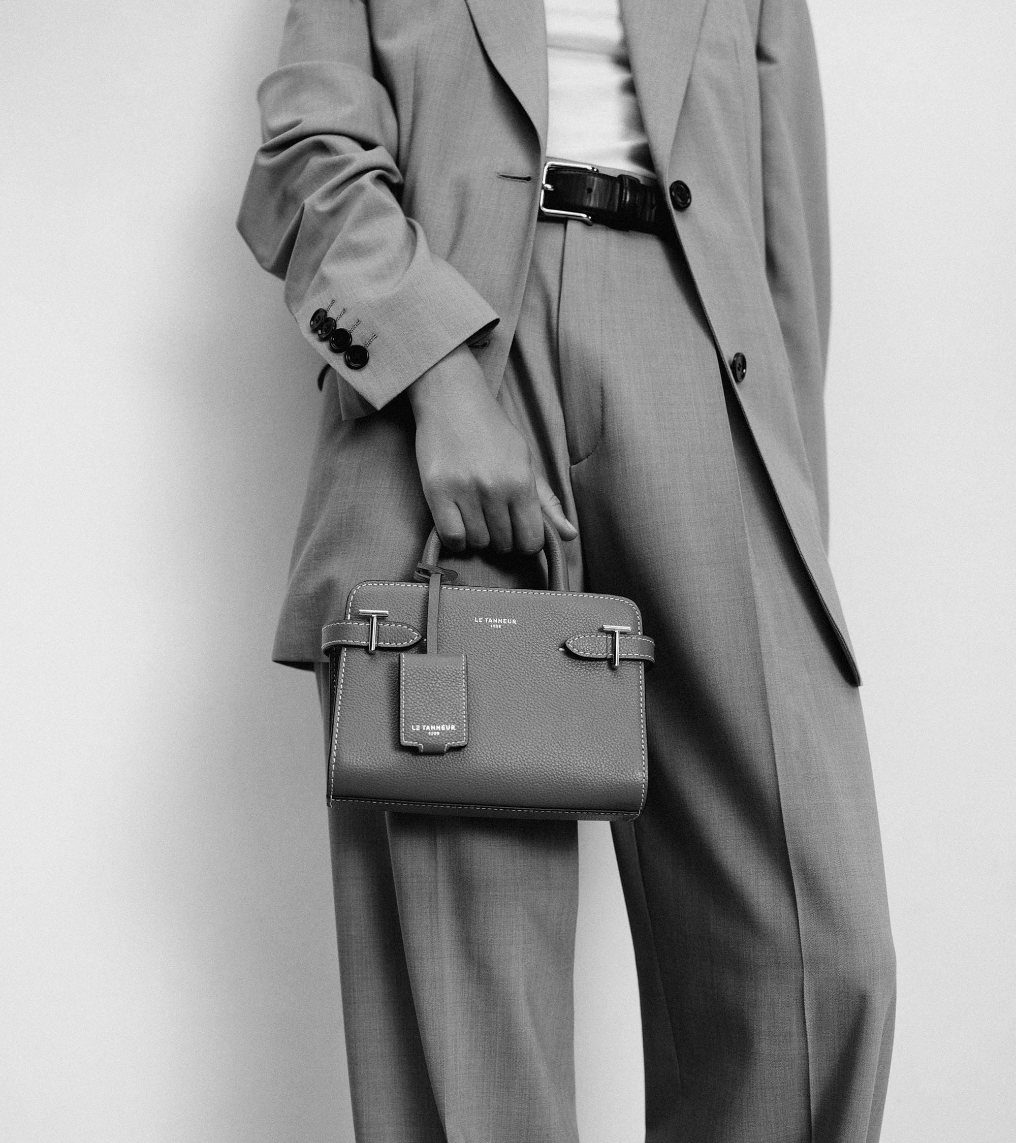 Mini sac à main Emilie en cuir grainé