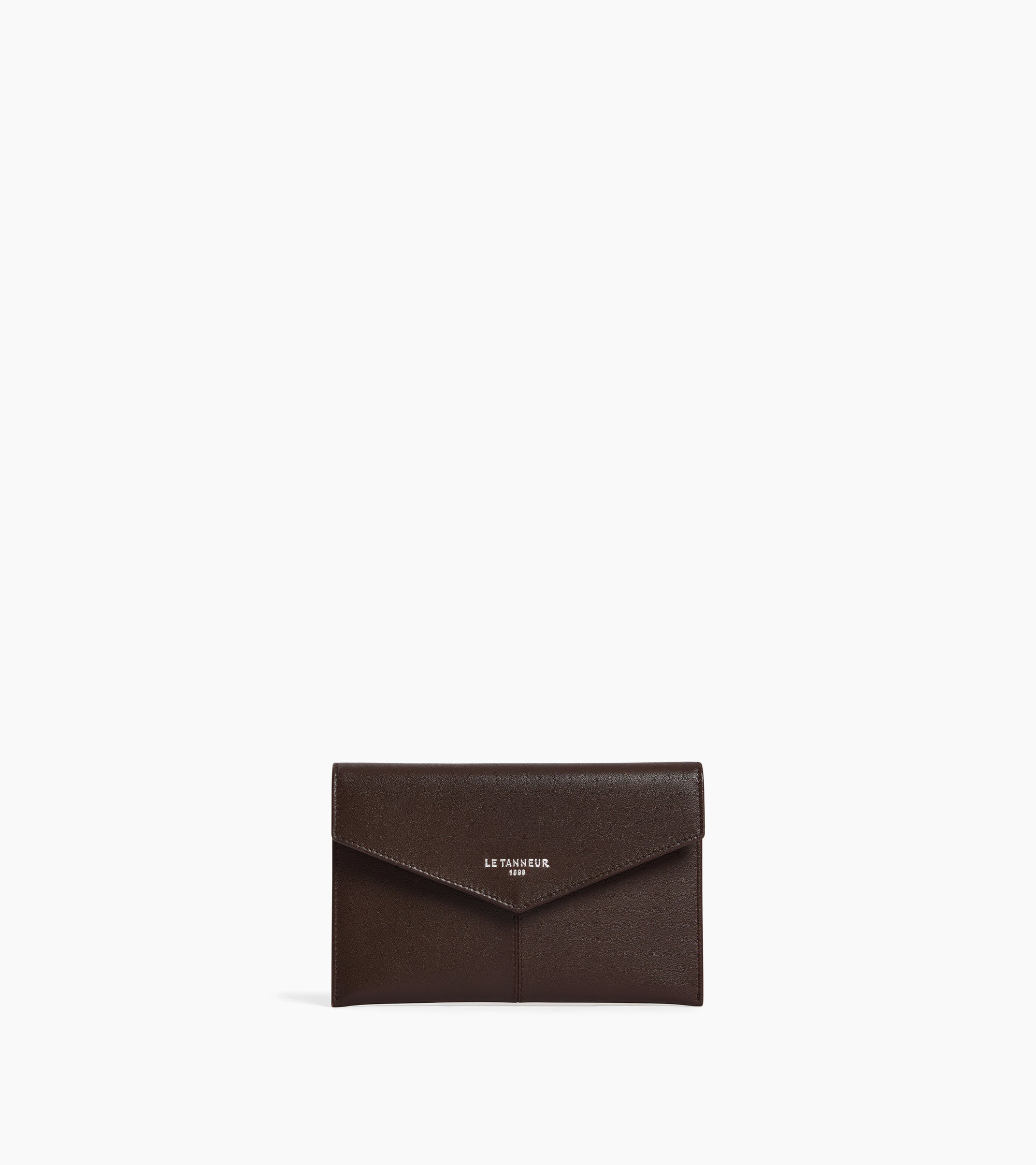 Pochette enveloppe moyen modèle Paulette en cuir lisse