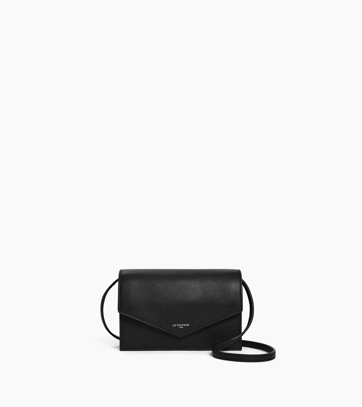 Bolso bandolera de piel lisa