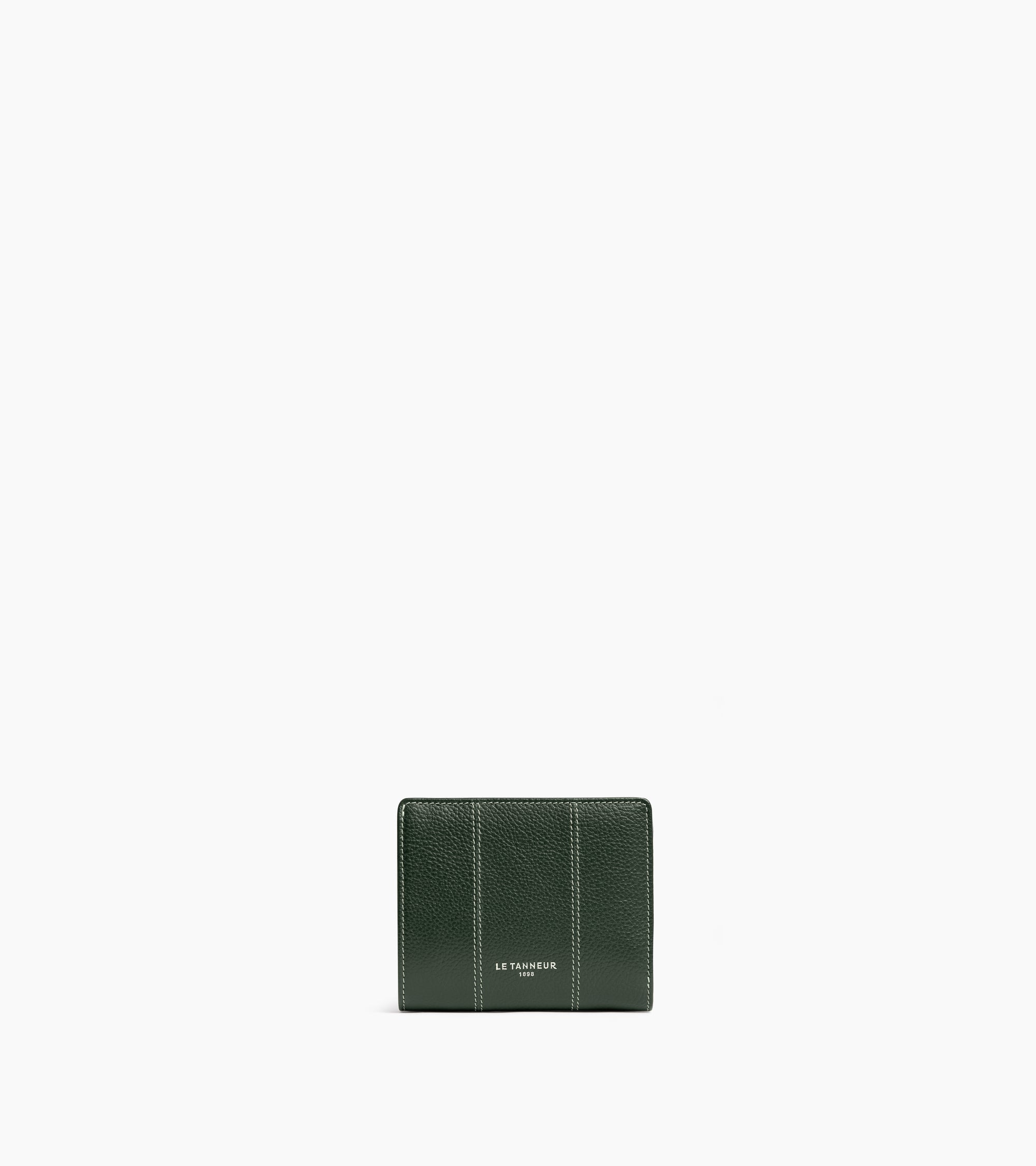 Kleine Brieftasche Marguerite aus genarbtem Leder