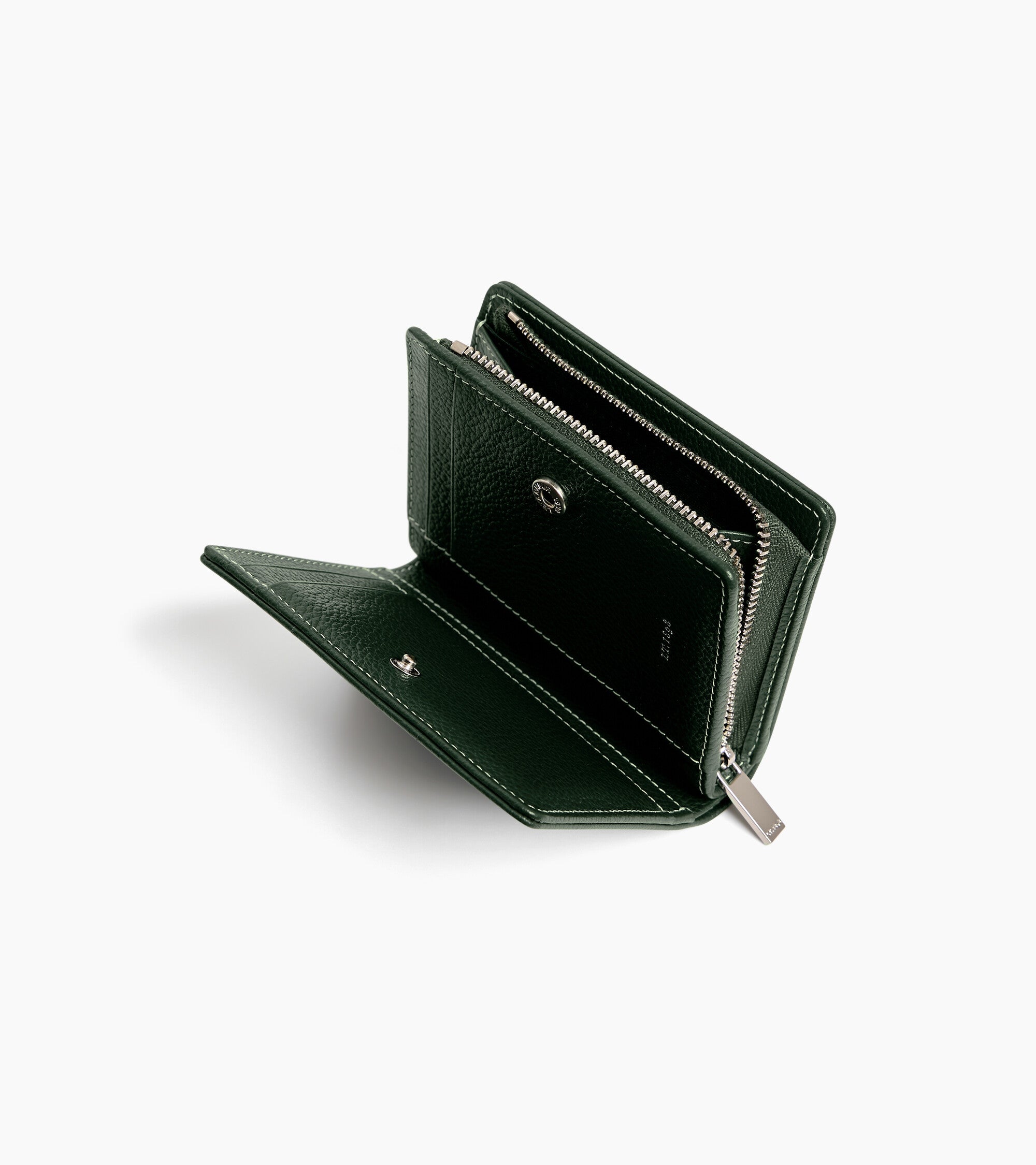 Kleine Brieftasche Marguerite aus genarbtem Leder