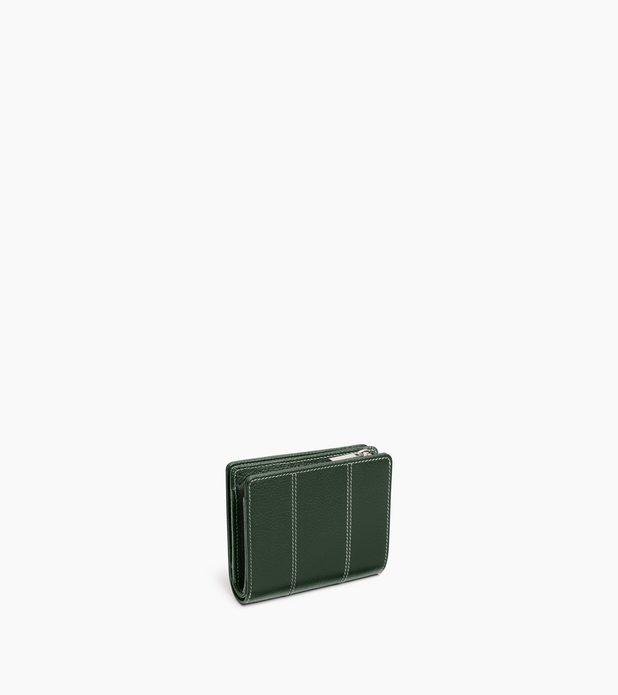 Kleine Brieftasche Marguerite aus genarbtem Leder