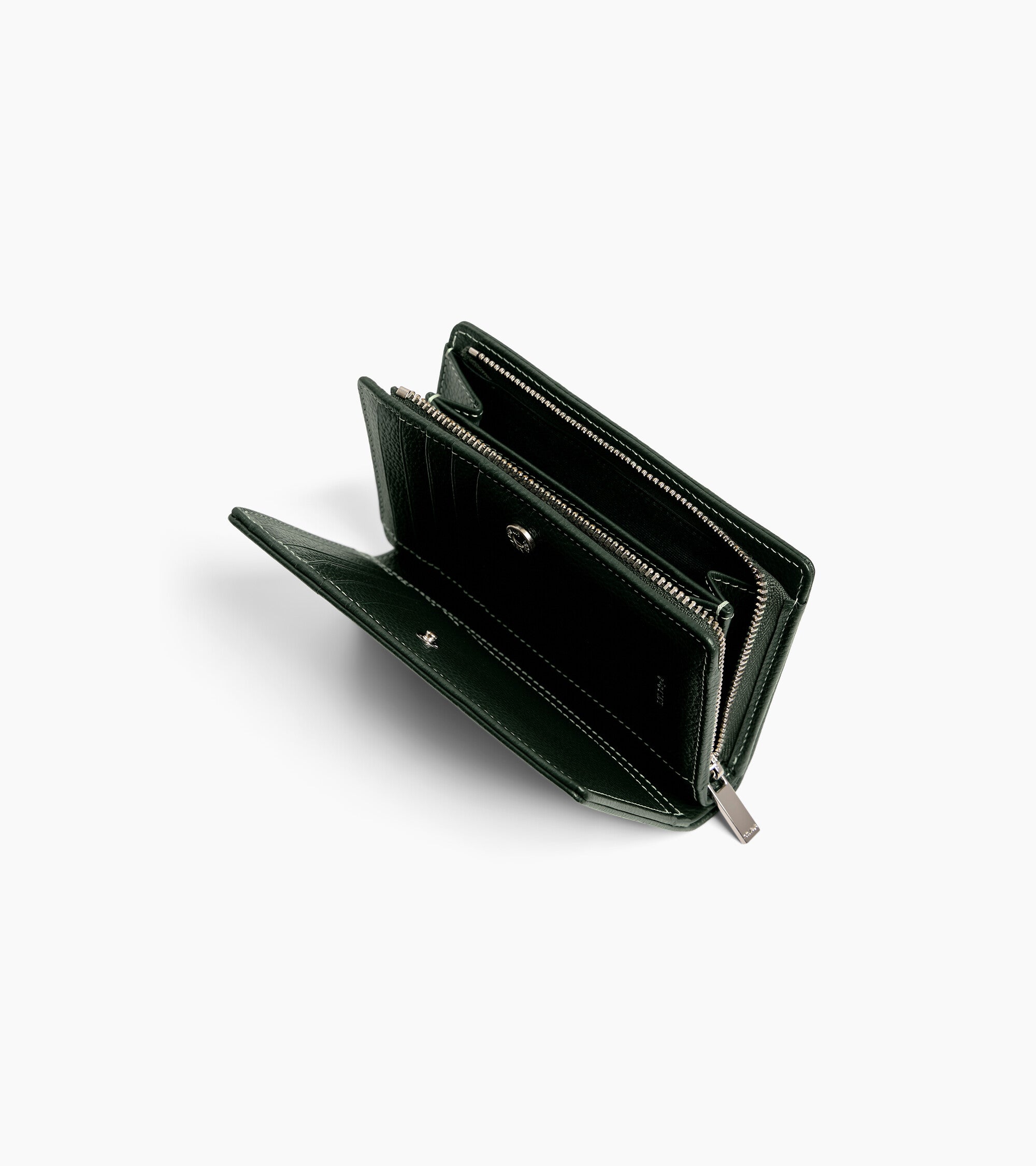 Mittelgroße Brieftasche Marguerite aus genarbtem Leder