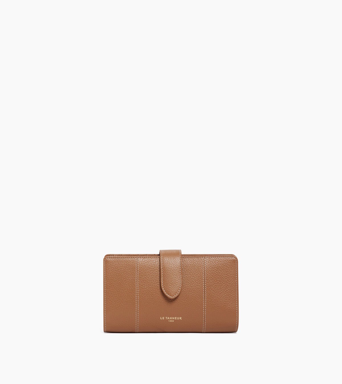 Große Brieftasche Marguerite aus genarbtem Leder