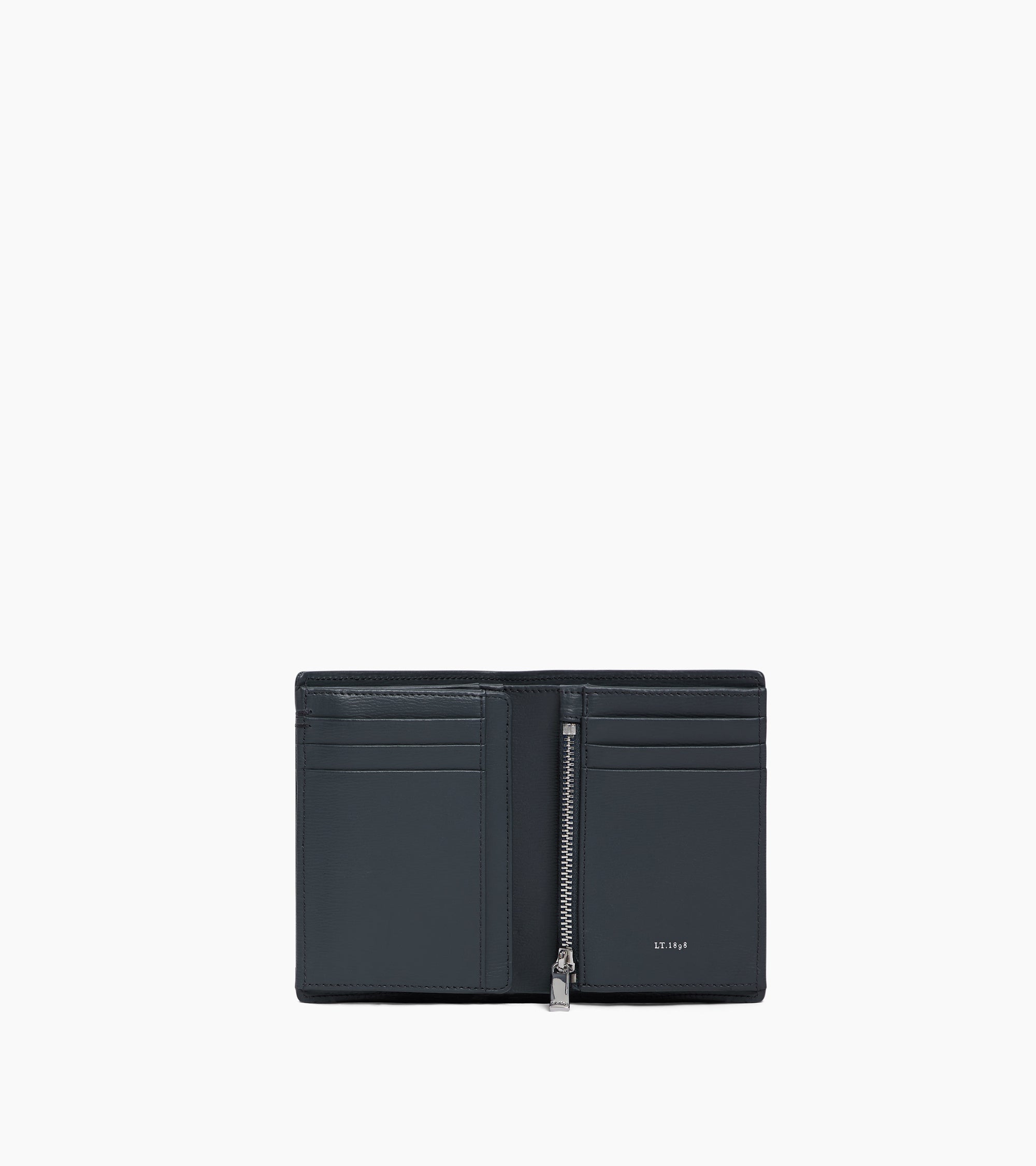 Lucien コルクレザー ファスナー付き ラージ 縦型 二つ折り財布