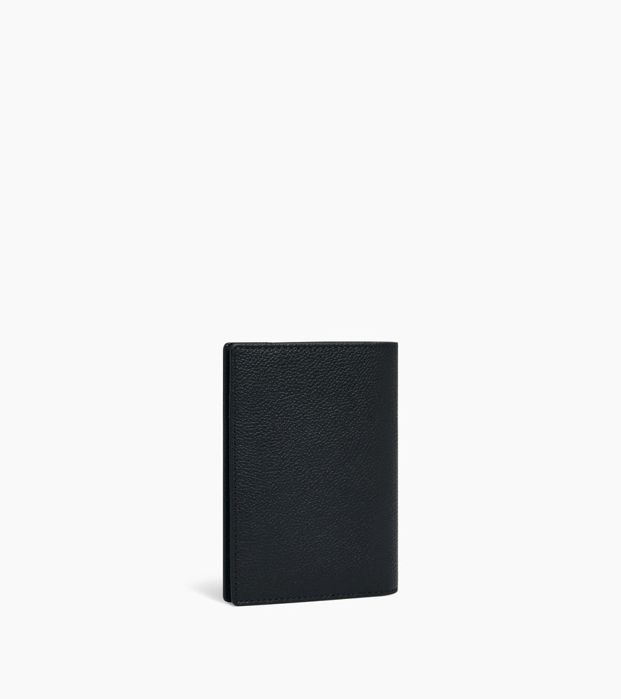 Funda de pasaporte de cuero granulado