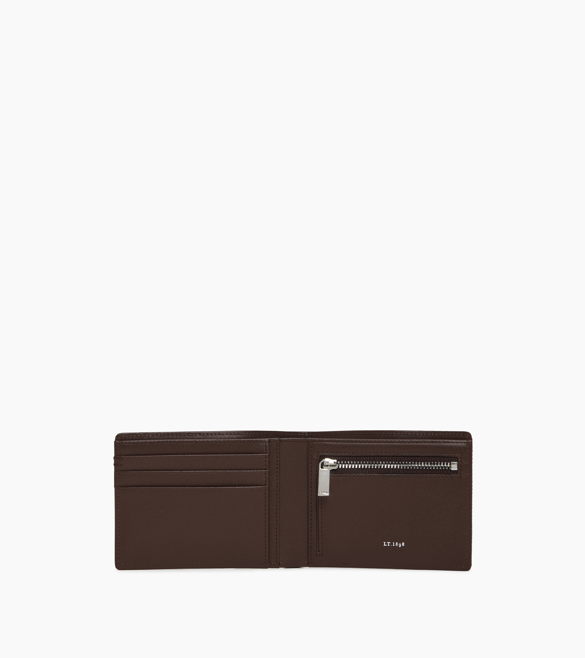 Lucien T シグネチャーレザー ファスナー付き 横型 財布