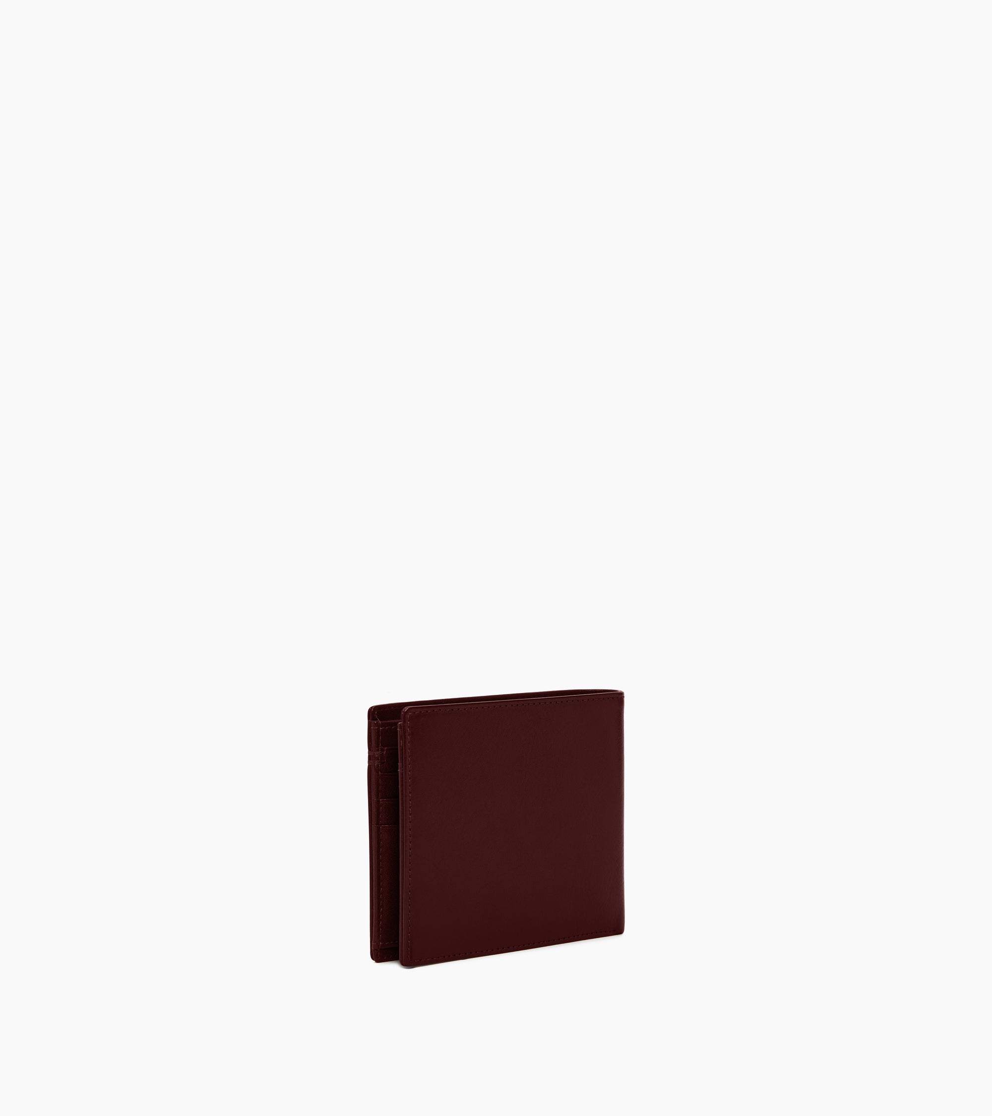 Lucien two-fold wallet with flap in oiled leather