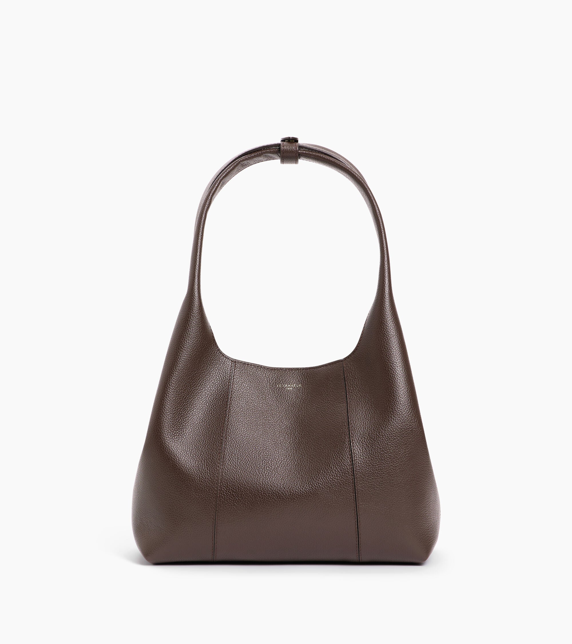 Mittelgroße Schultertasche Modell Juliette aus genarbtem Leder