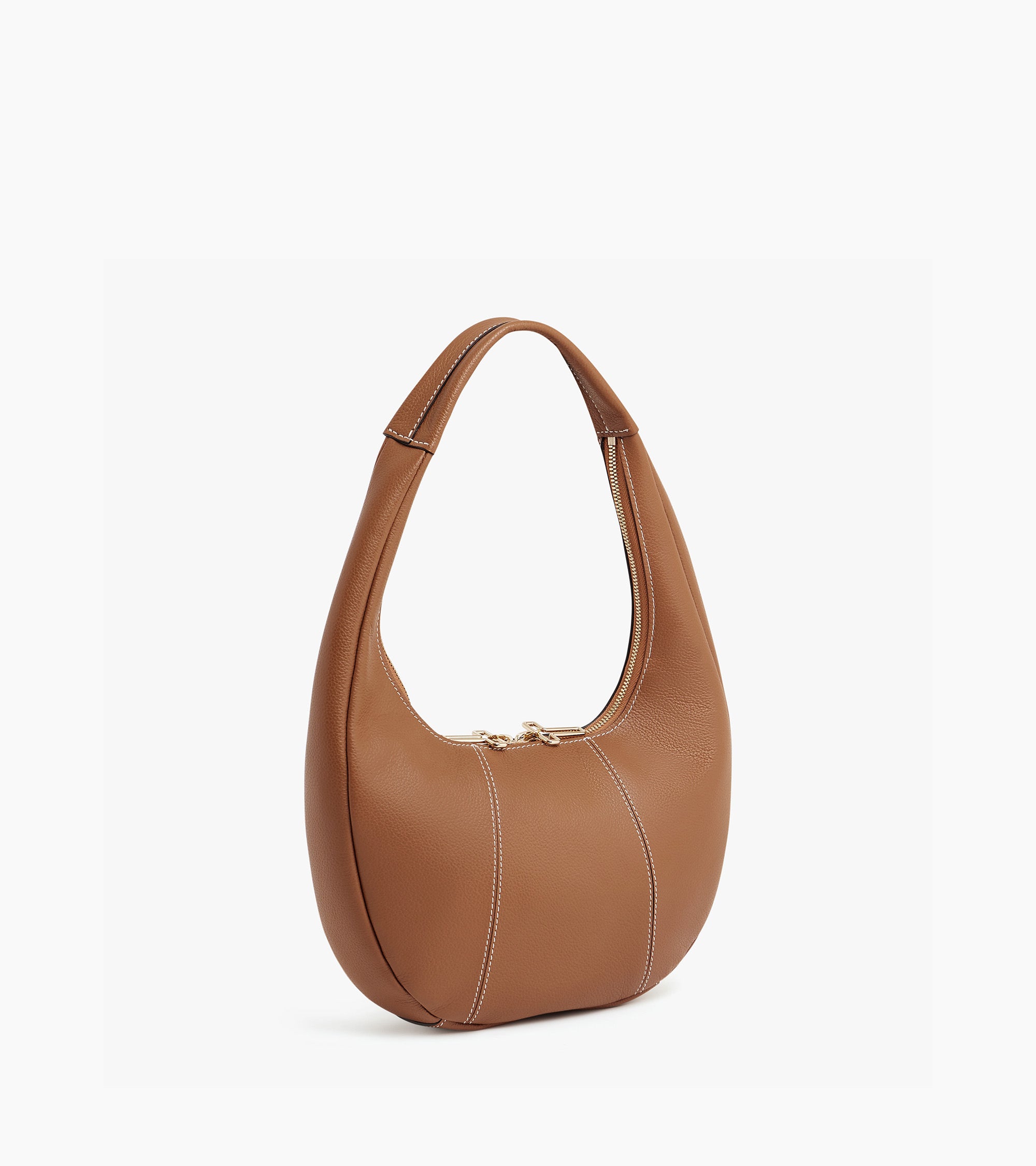 Sac hobo moyen modèle Juliette en cuir grainé