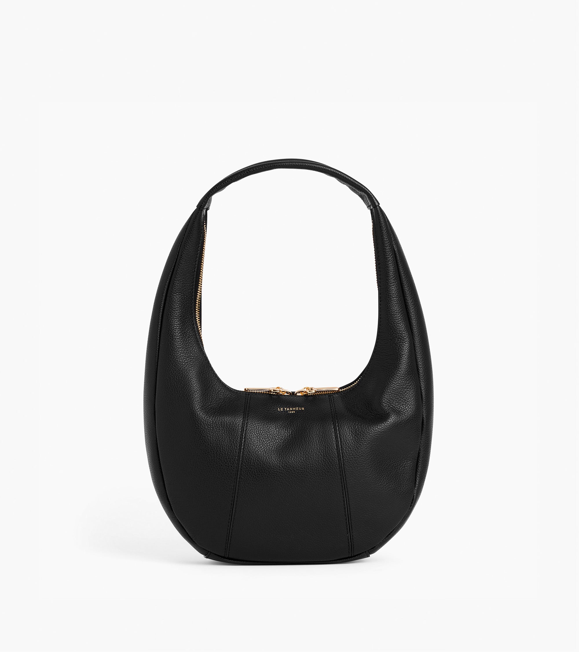 Sac hobo moyen modèle Juliette en cuir grainé