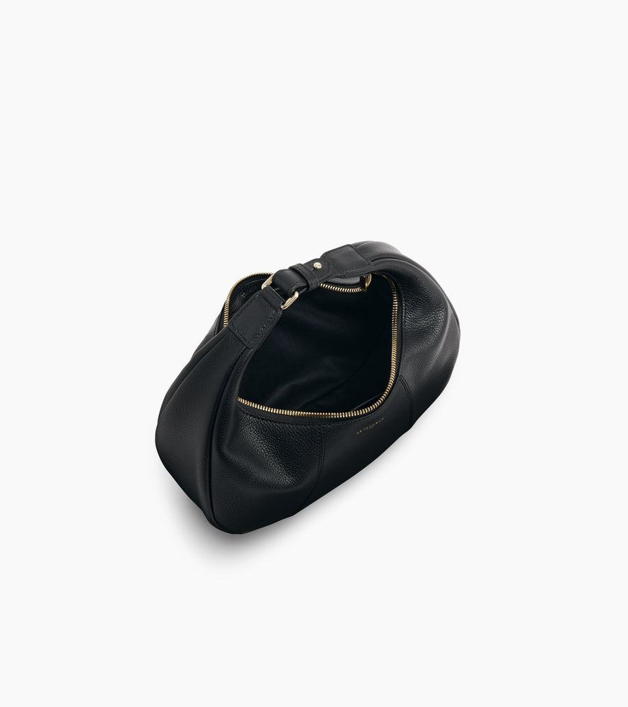 Small Hobo Bag in grained leather