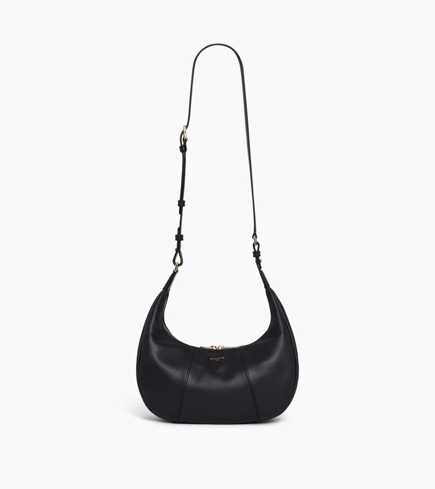 Small Hobo Bag in grained leather
