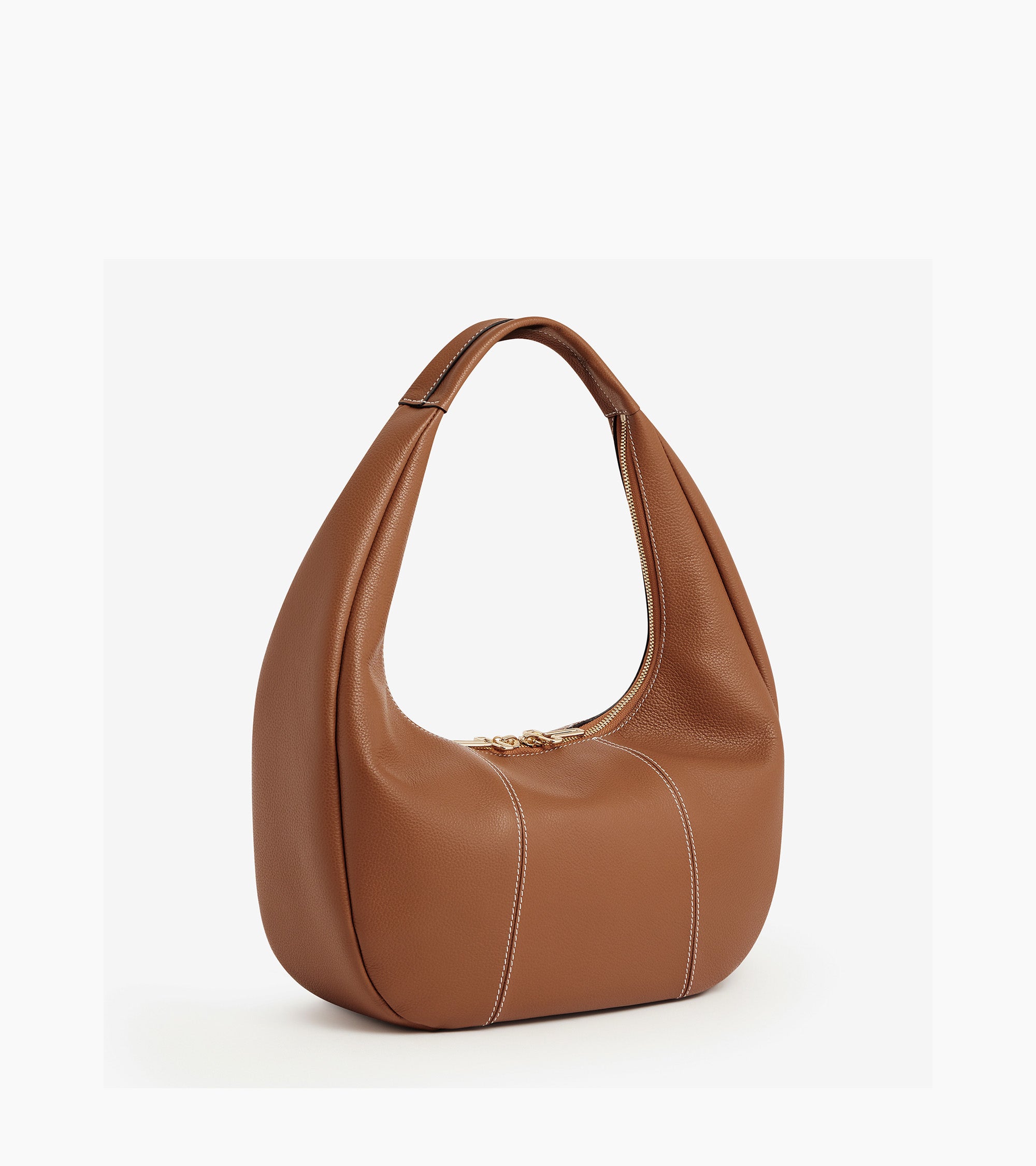 Grand sac hobo Juliette en cuir grainé