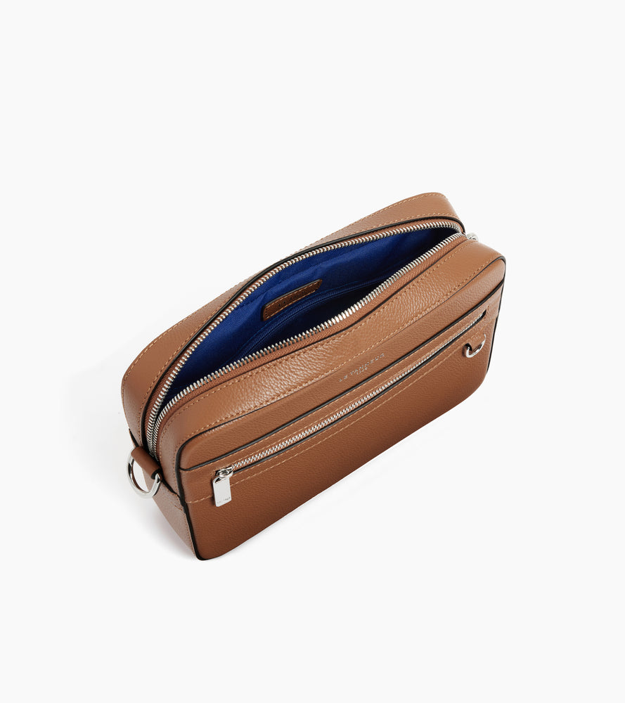 Bolso bandolera pequeño Emile de cuero granulado