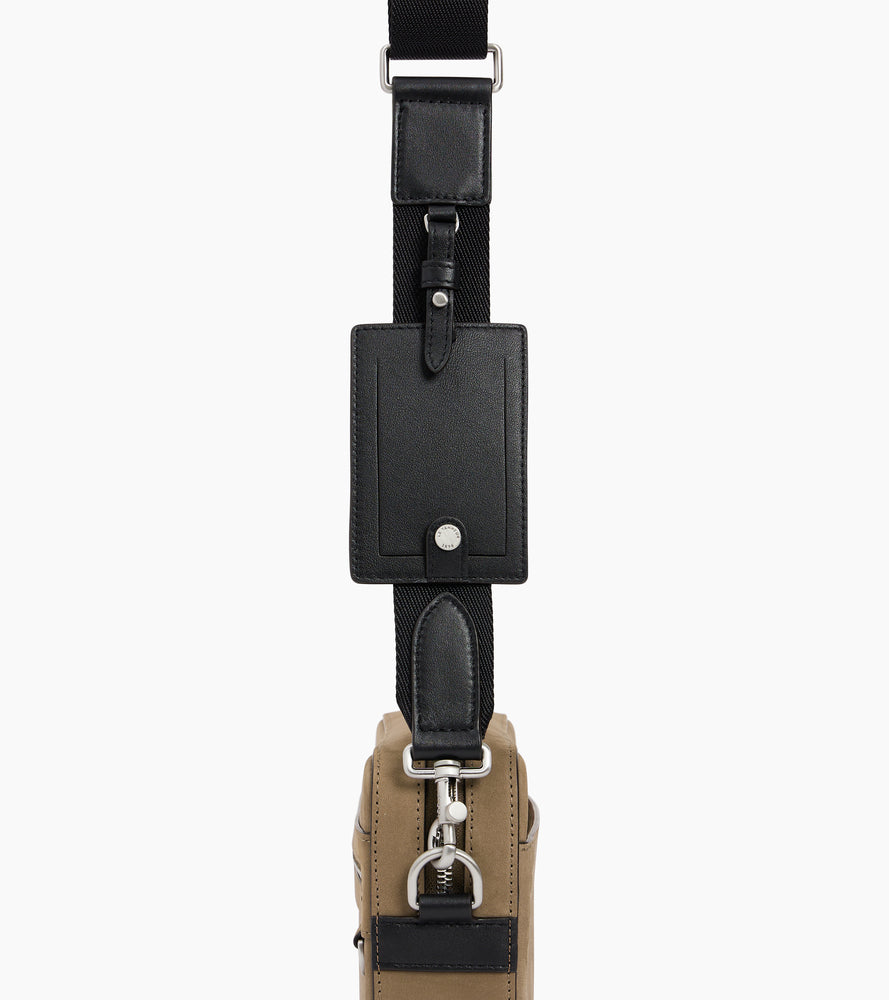 Emile small satchel in smooth leather and nubuck