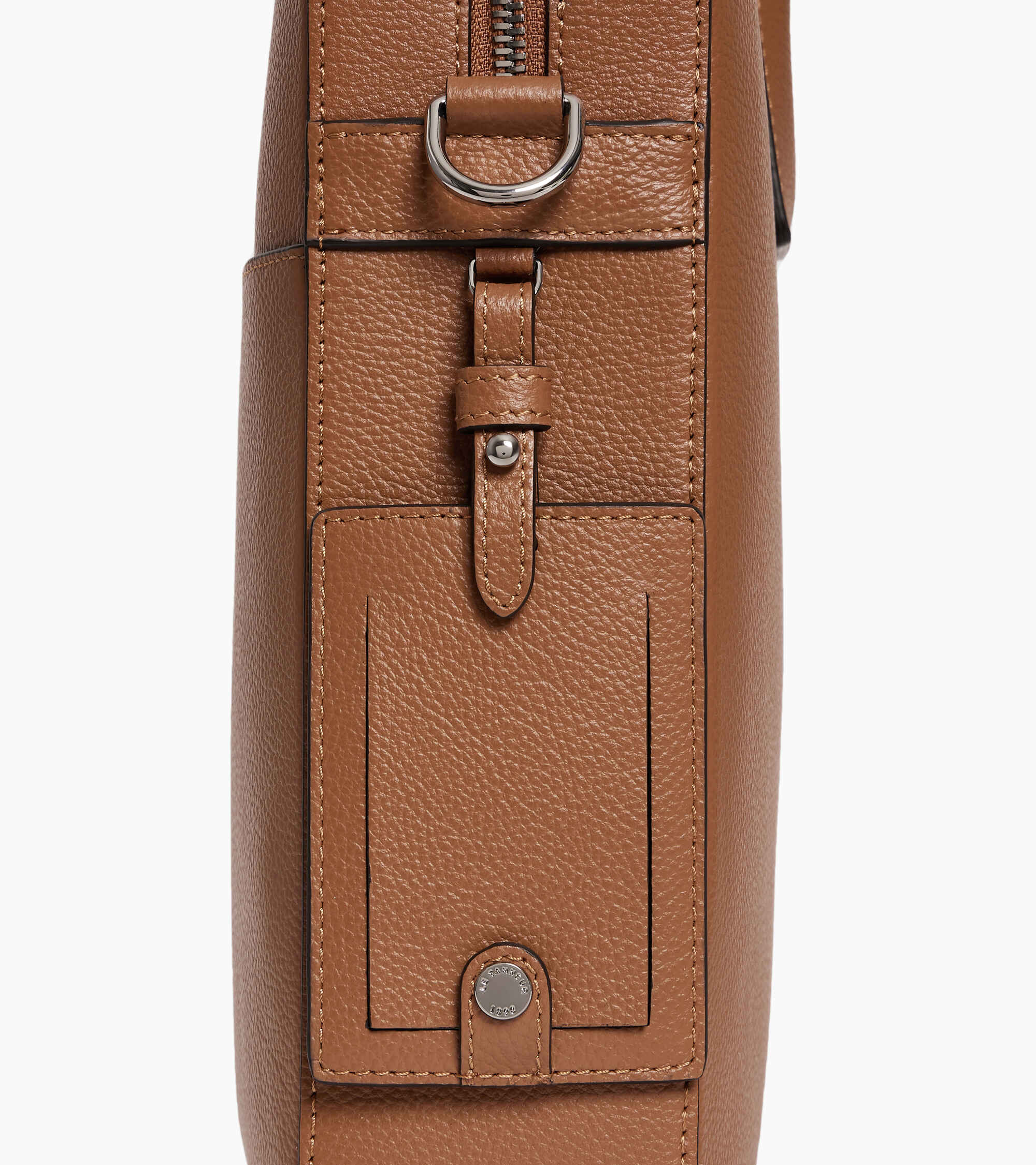 14"-Dokumententasche Emile aus genarbtem Leder